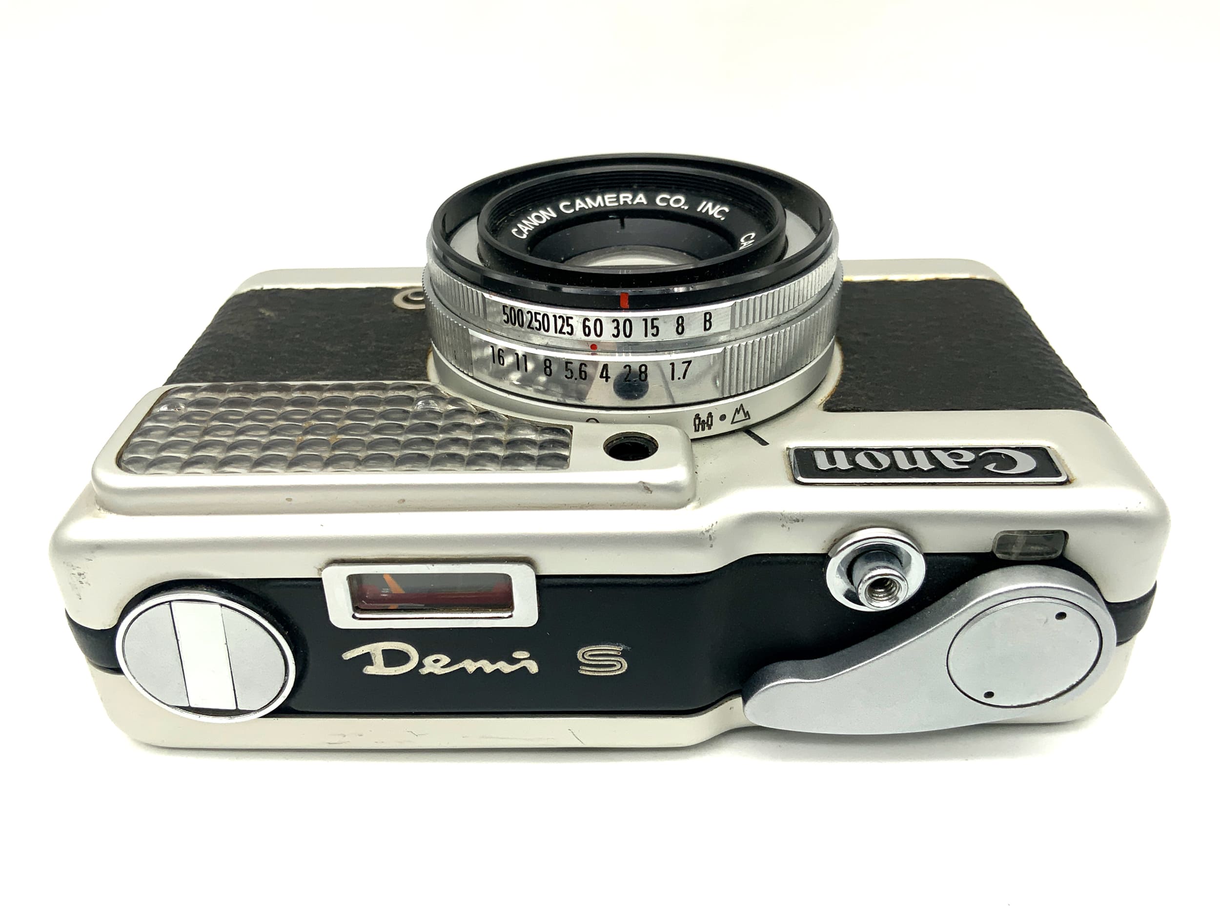 Canon Demi S viewfinder camera with SH 30mm 1:1.7 half-frame camera, analog camera