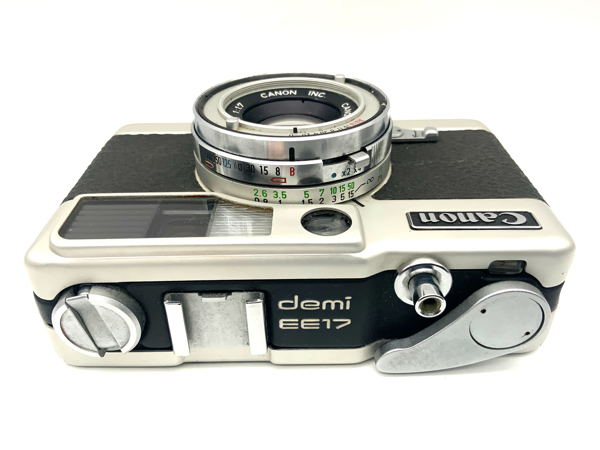 Canon Demi EE 17 viewfinder camera with SH 30mm 1:1.7 half-frame camera analog camera
