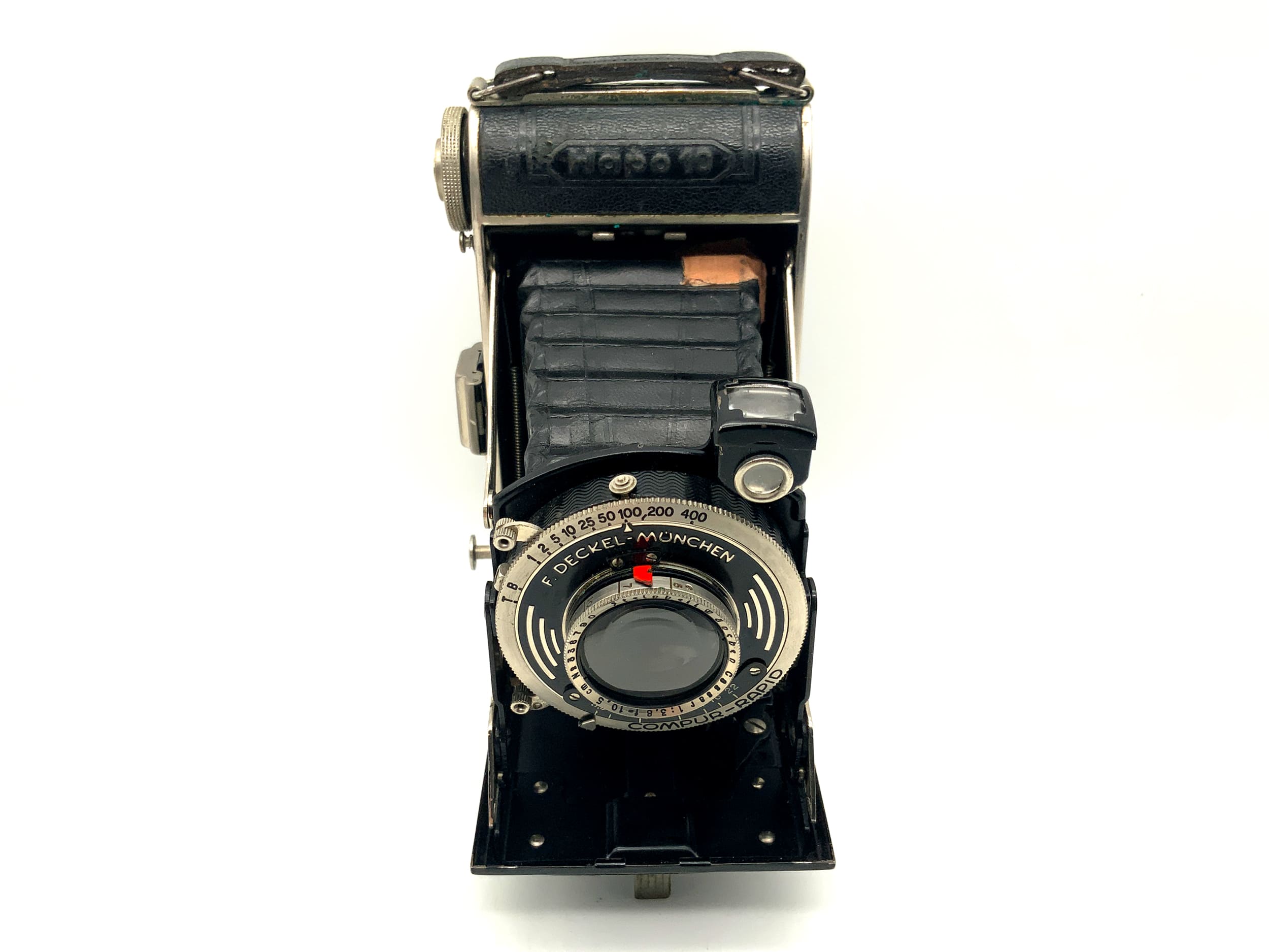 Hapo 10 folding camera with Steinheil Cassar 1:3.8 10.5cm analog camera