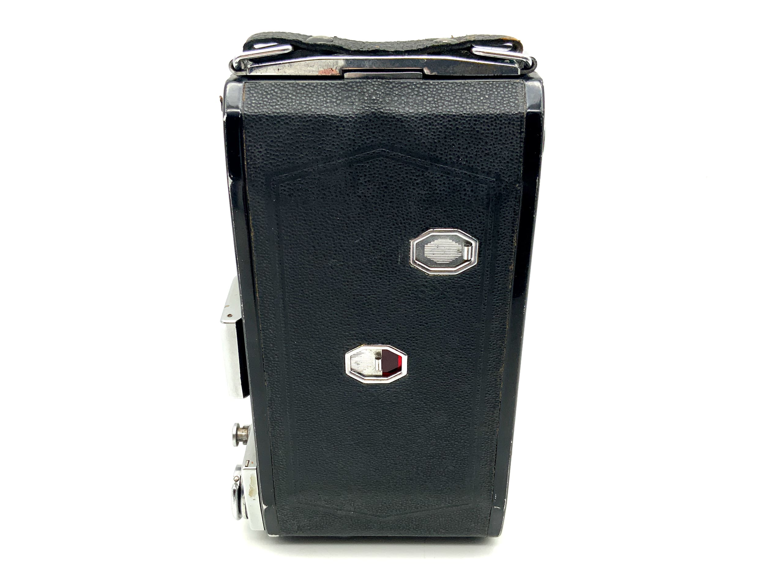 Zeiss Ikon Ercona folding camera with Novonar Anastigmat 110mm 4.5 red V