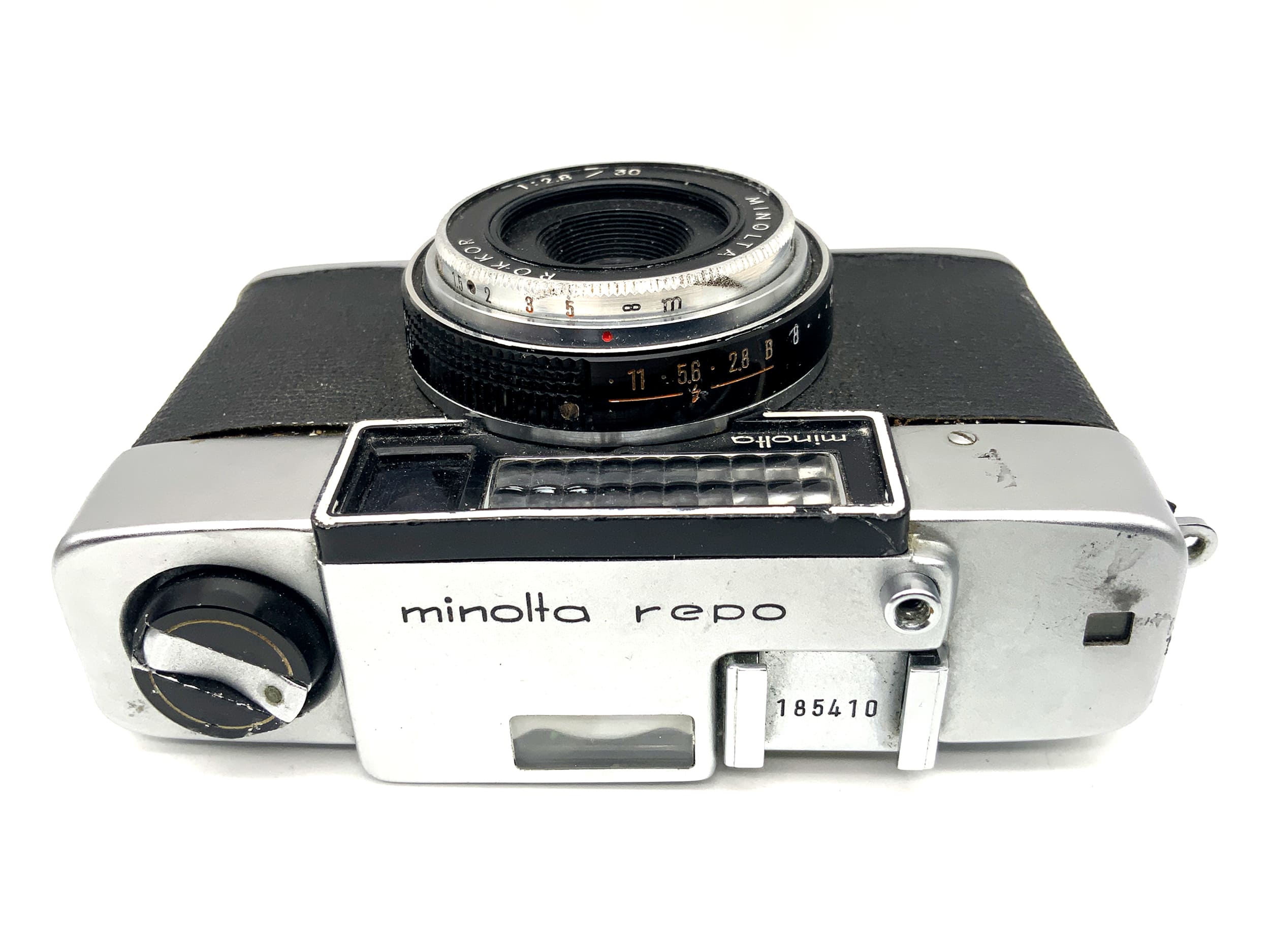 Minolta Repo rangefinder camera with Rokkor 30mm 1:2.8 half-frame camera, analog camera
