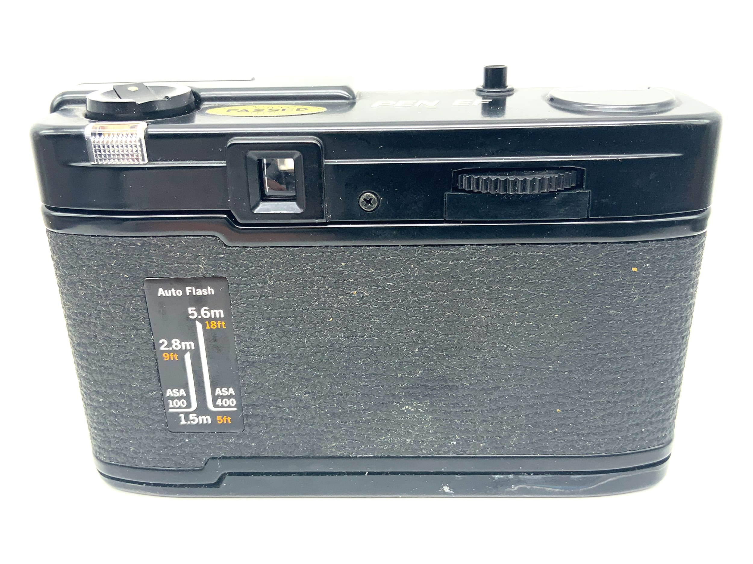 Olympus PEN EF rangefinder camera with D.Zuiko 28mm 1:3.5 half-frame camera, analog camera