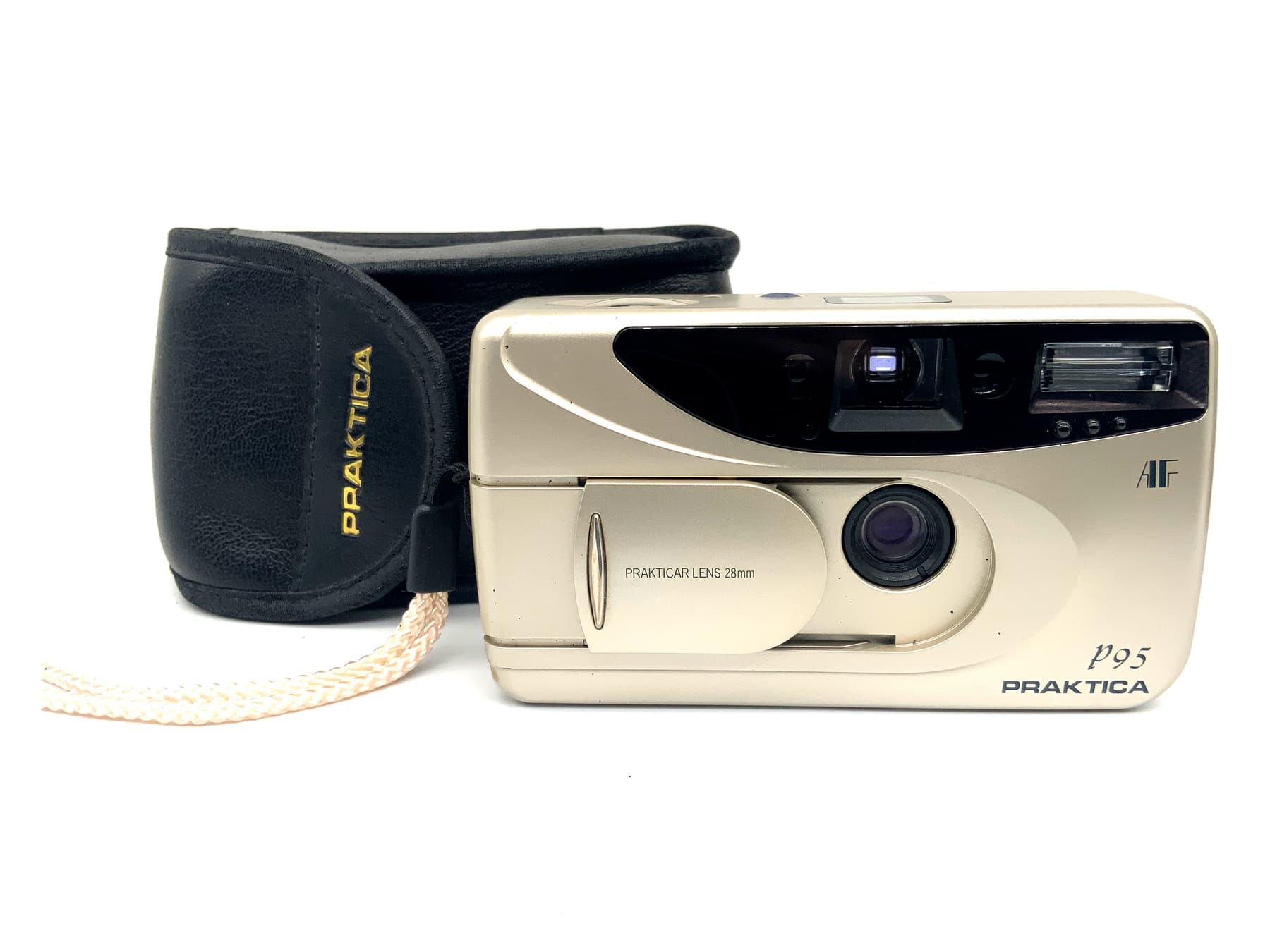 PRAKTICA P95 Point&Shoot mit Prakticar Lens 28mm mit Tasche Analogkamera