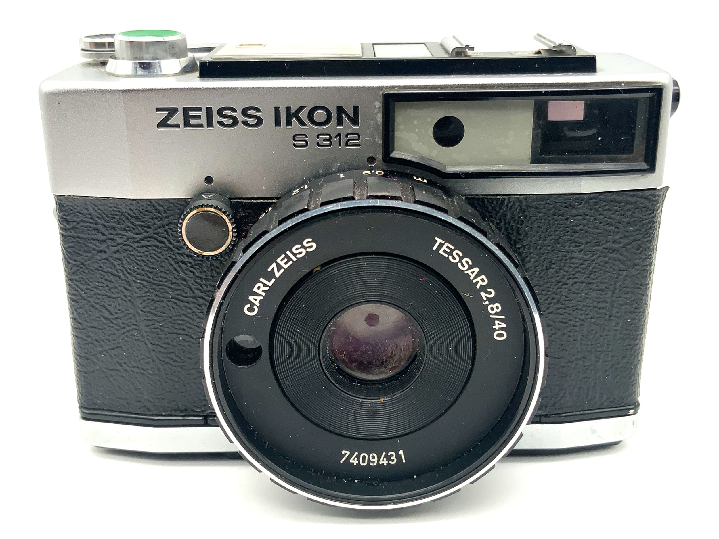 Zeiss Ikon S312 rangefinder camera with Tessar 2.8/40 lens and case, analog camera