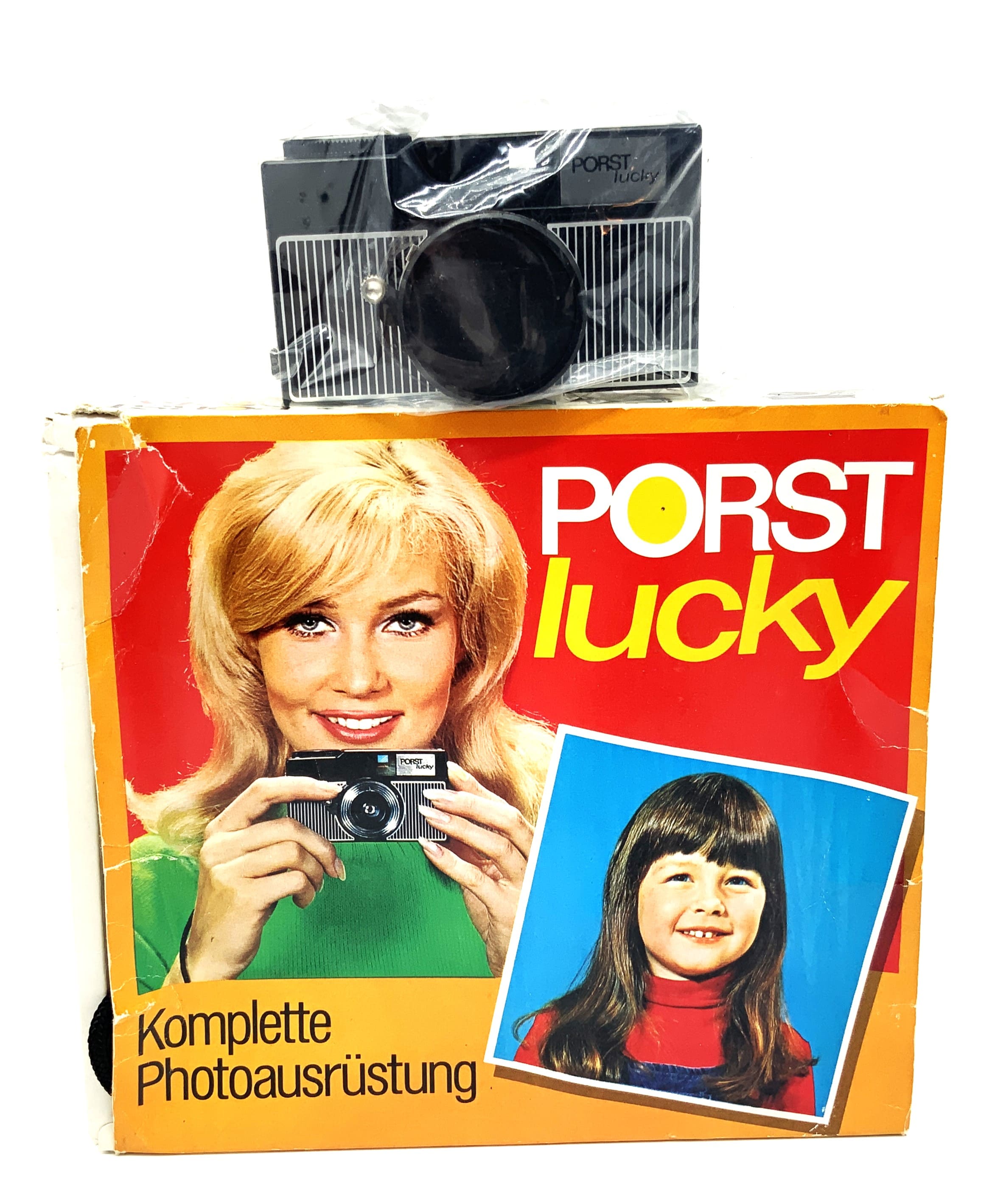Porst Lucky viewfinder camera, new and sealed, compact camera, analog camera
