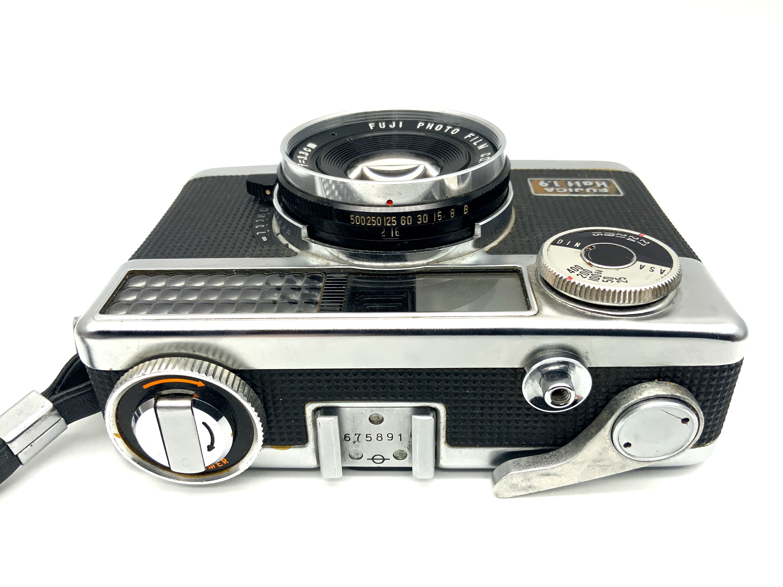 Fujica Half 1.9 viewfinder camera with Fujinon 33mm 1:1.9 half-frame camera