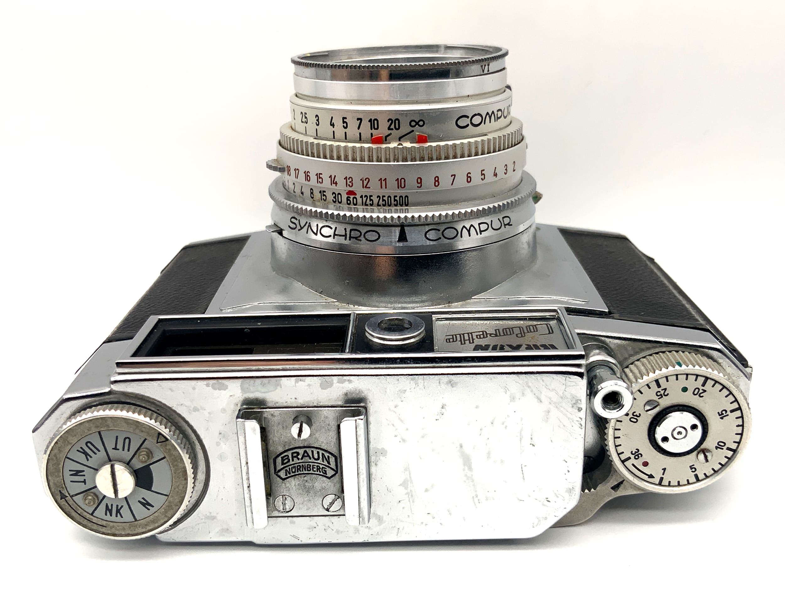 Braun Colorette rangefinder camera with Steinheil Cassarit 1:2.8/50mm Synchro Compur lens