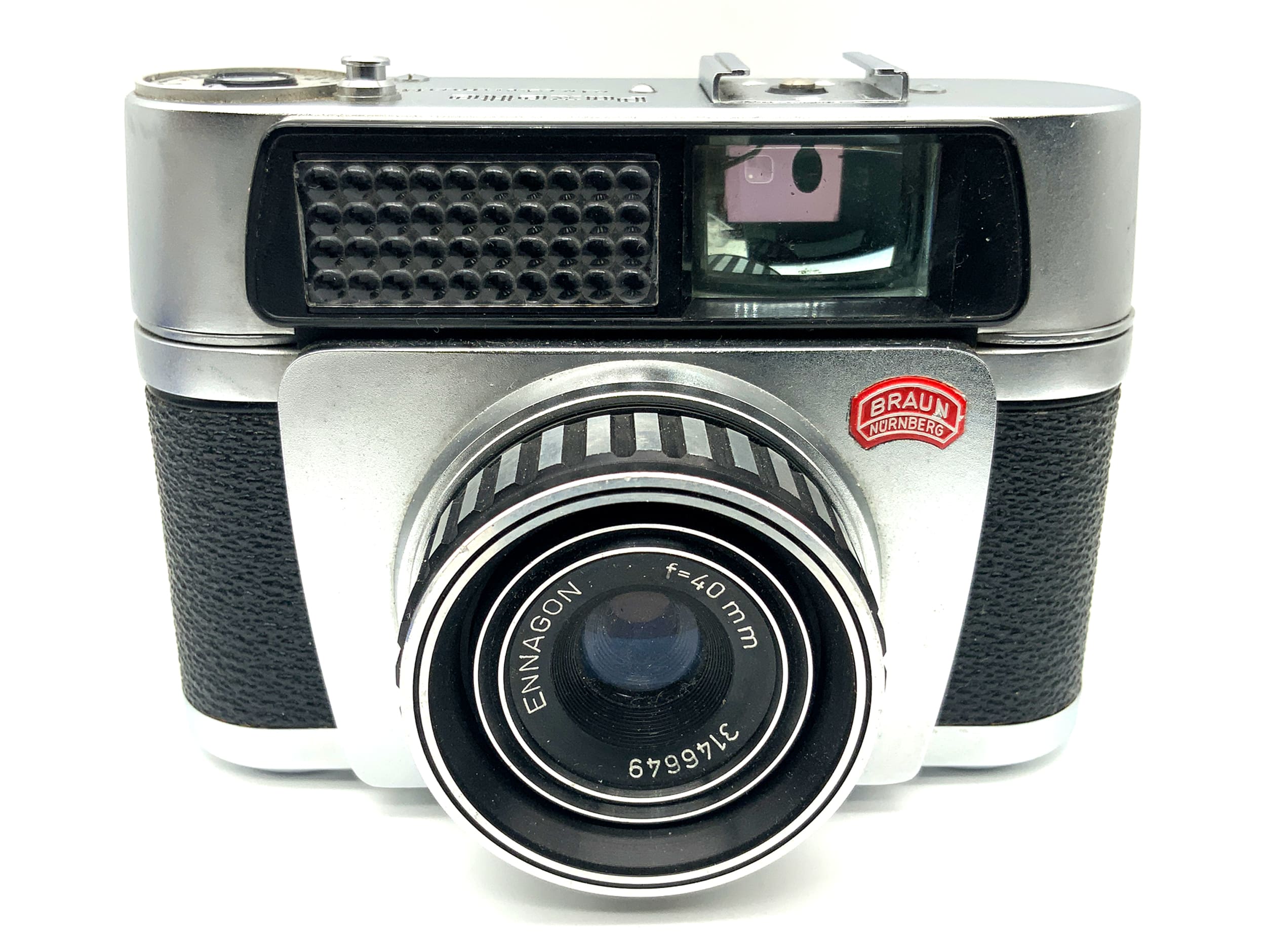 Braun Paxette electromatic viewfinder camera with Ennagon f=40mm analog camera