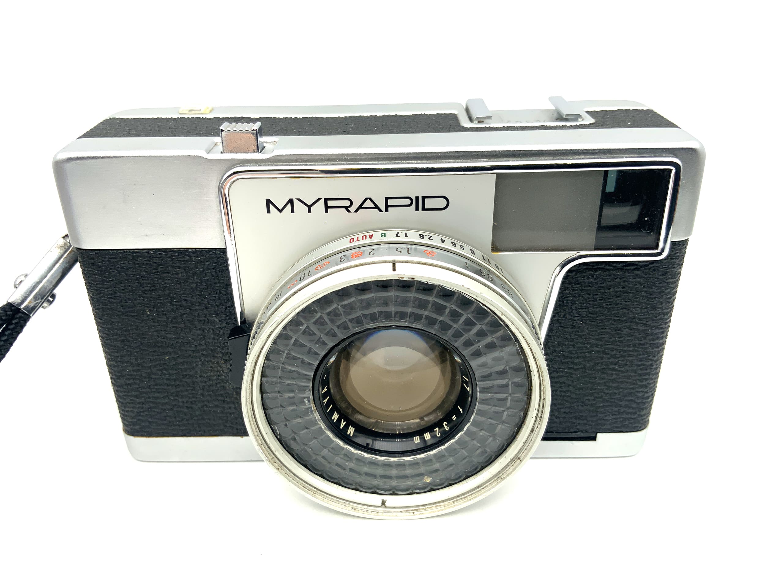 Mamiya Myrapid viewfinder camera with Tominon 32mm 1:1.7 half-frame analog camera