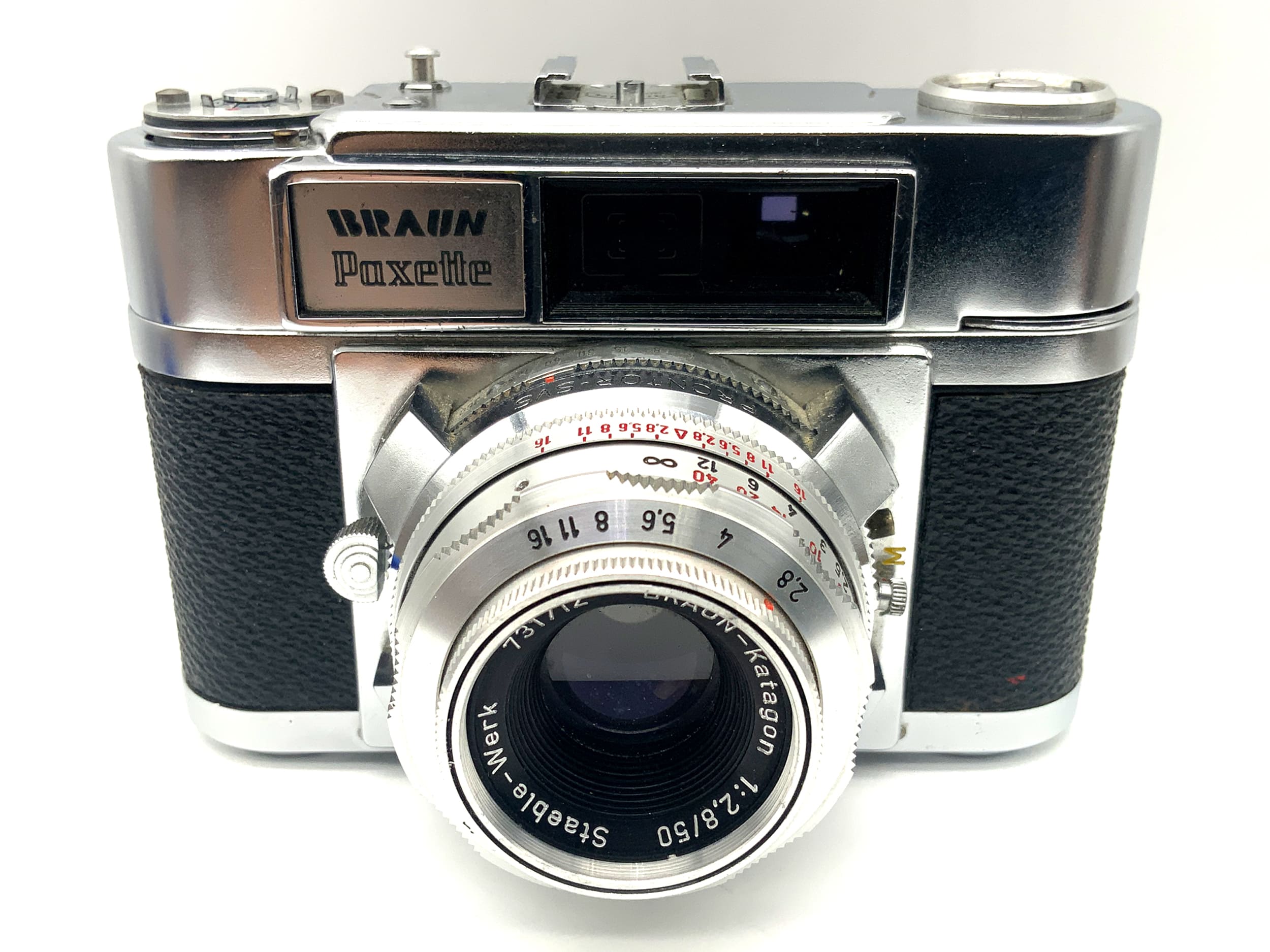 Braun Paxette viewfinder camera with Katagon 1:2.8/50 Prontor-SVS analog camera