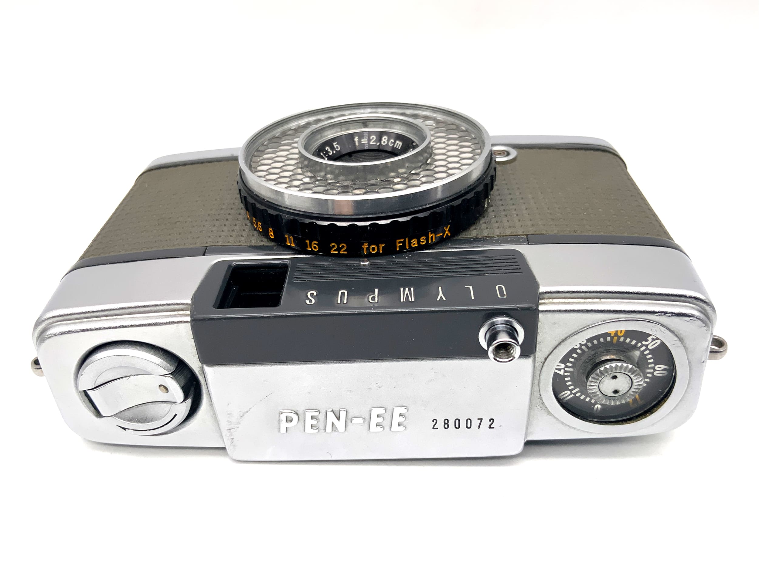 Olympus PEN-EE rangefinder camera with D.Zuiko 28mm 1:3.5 half-frame camera, analog camera