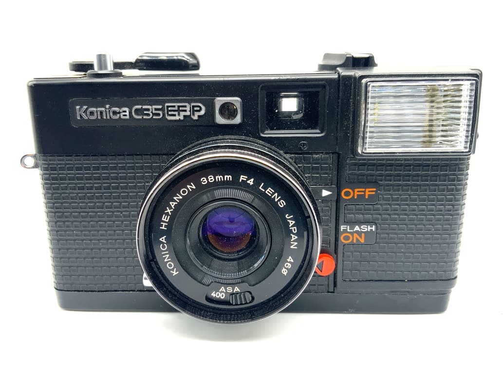 Konica C35 EFP Point&Shoot mit Hexanon F4/38mm Kompaktkamera Analogkamera