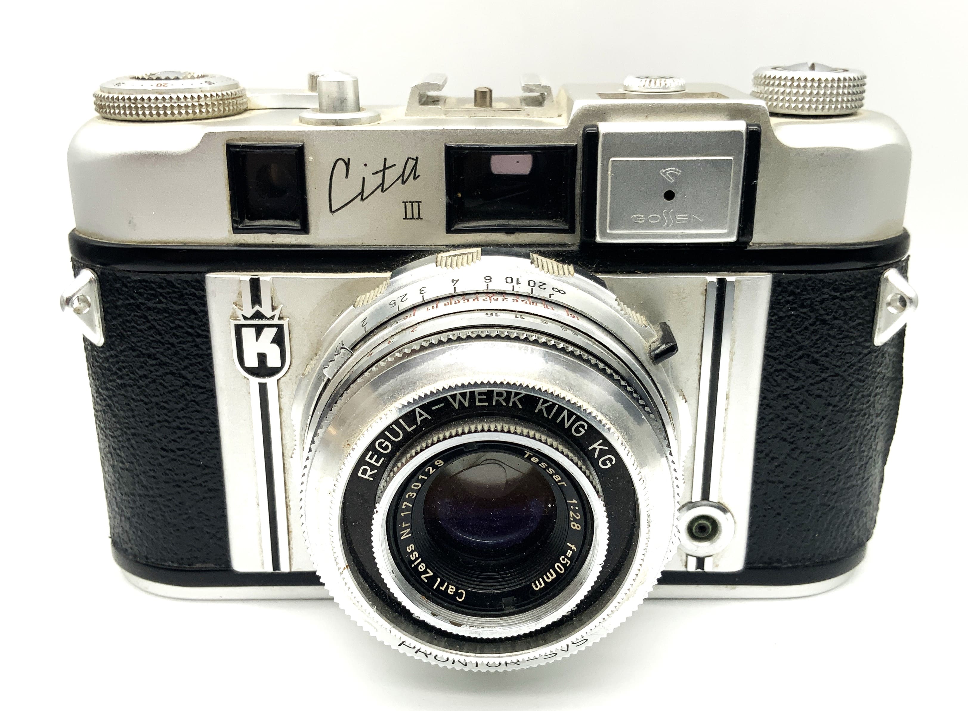 King KG Regula Cita III viewfinder camera with Tessar 2.8/50 Prontor-SVS