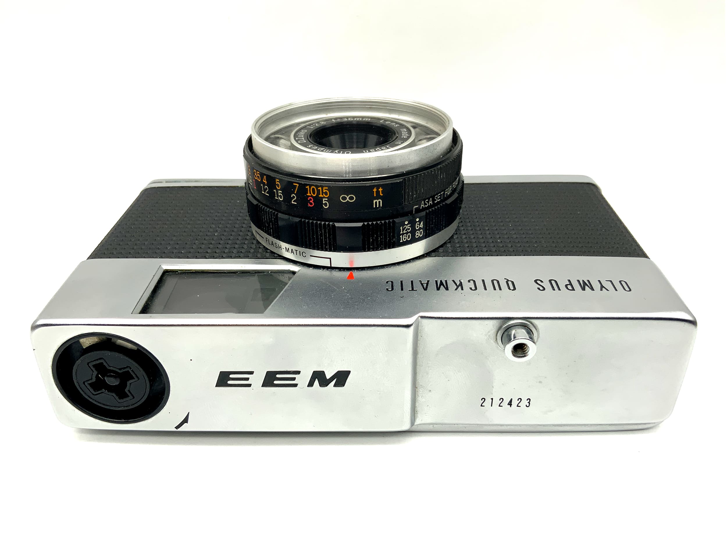 Olympus Quickmatic EEM viewfinder camera with D.Zuiko 36mm 1:2.8 analog camera