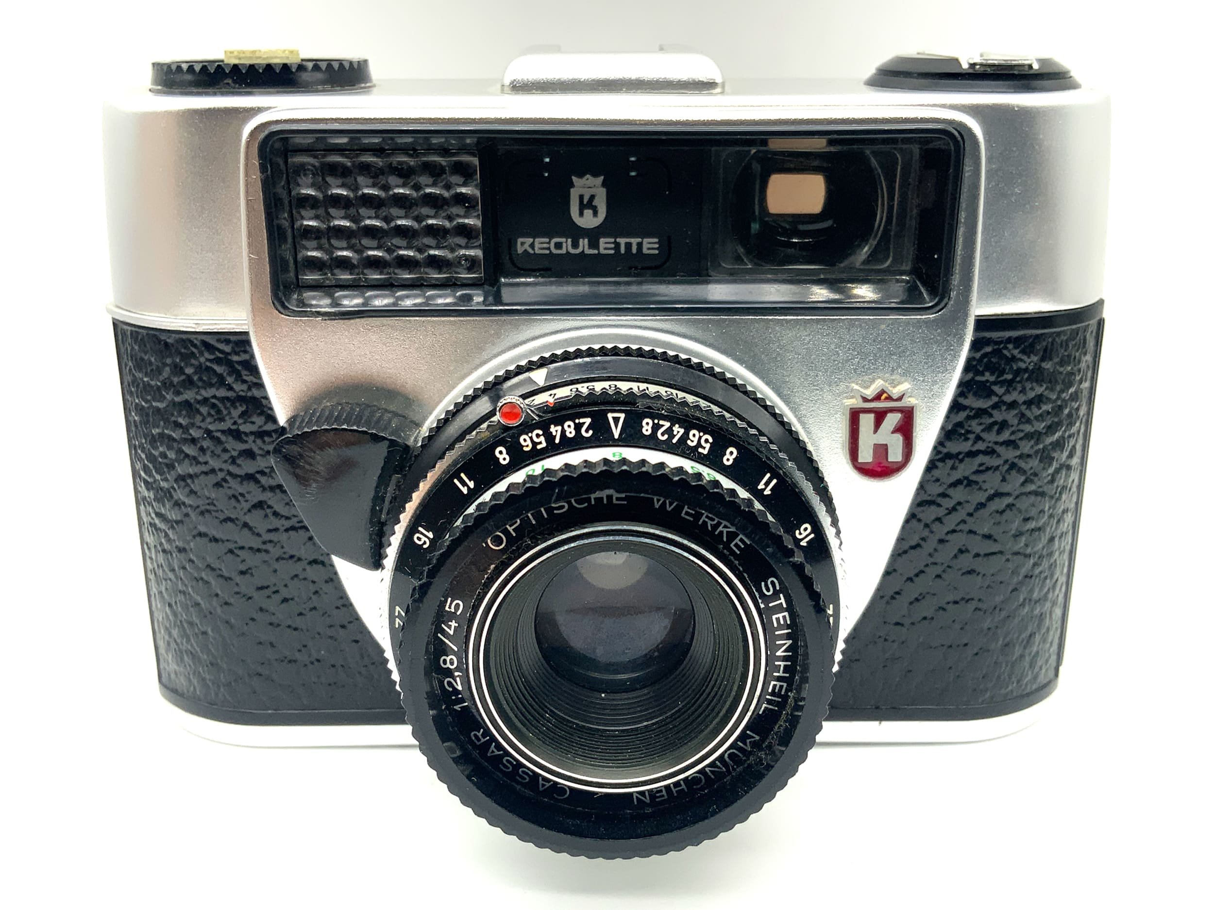 King KG Regulette viewfinder camera with Steinheil Cassar 1:2.8/45 Prontor 300 S
