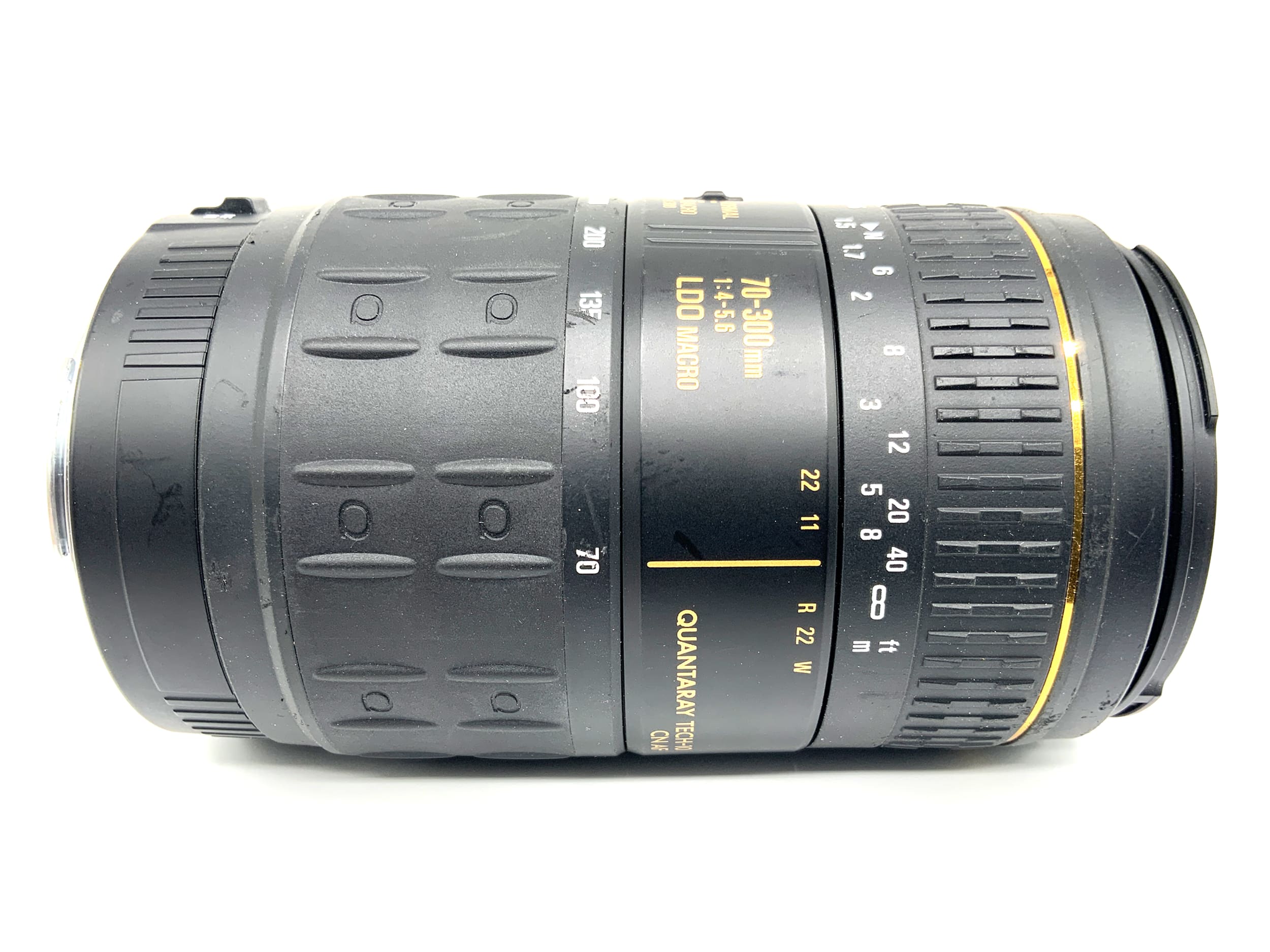 Quantaray Tech-10 LDO Macro 70-300mm 1:4-5.6 Zoomobjektiv (Canon EF) Nebel!