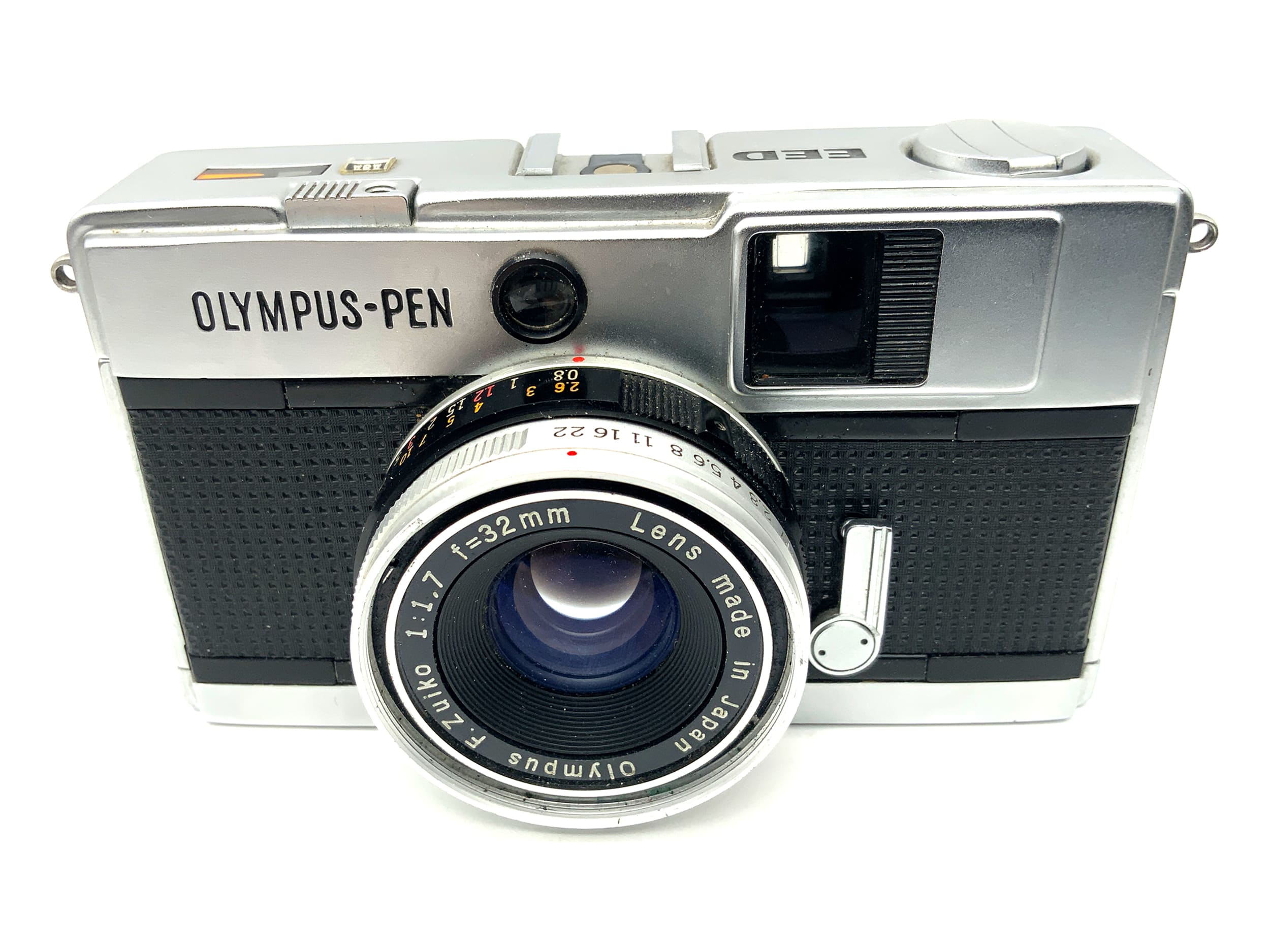 Olympus PEN EED rangefinder camera with F.Zuiko 32mm 1:1.7 half-frame camera