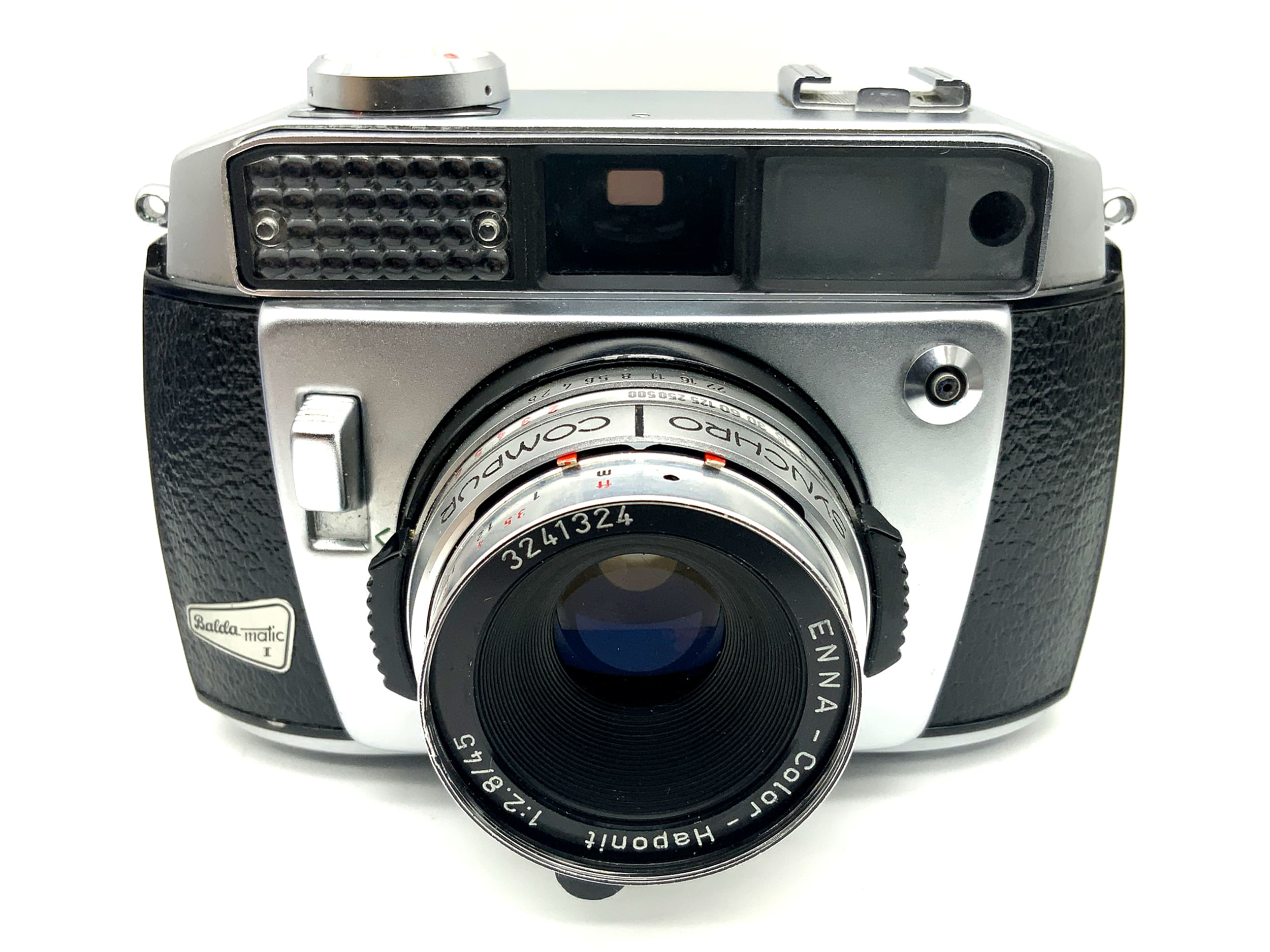Balda matic I viewfinder camera with Enna Color Haponit 1:2.8/45 Synchro Compur