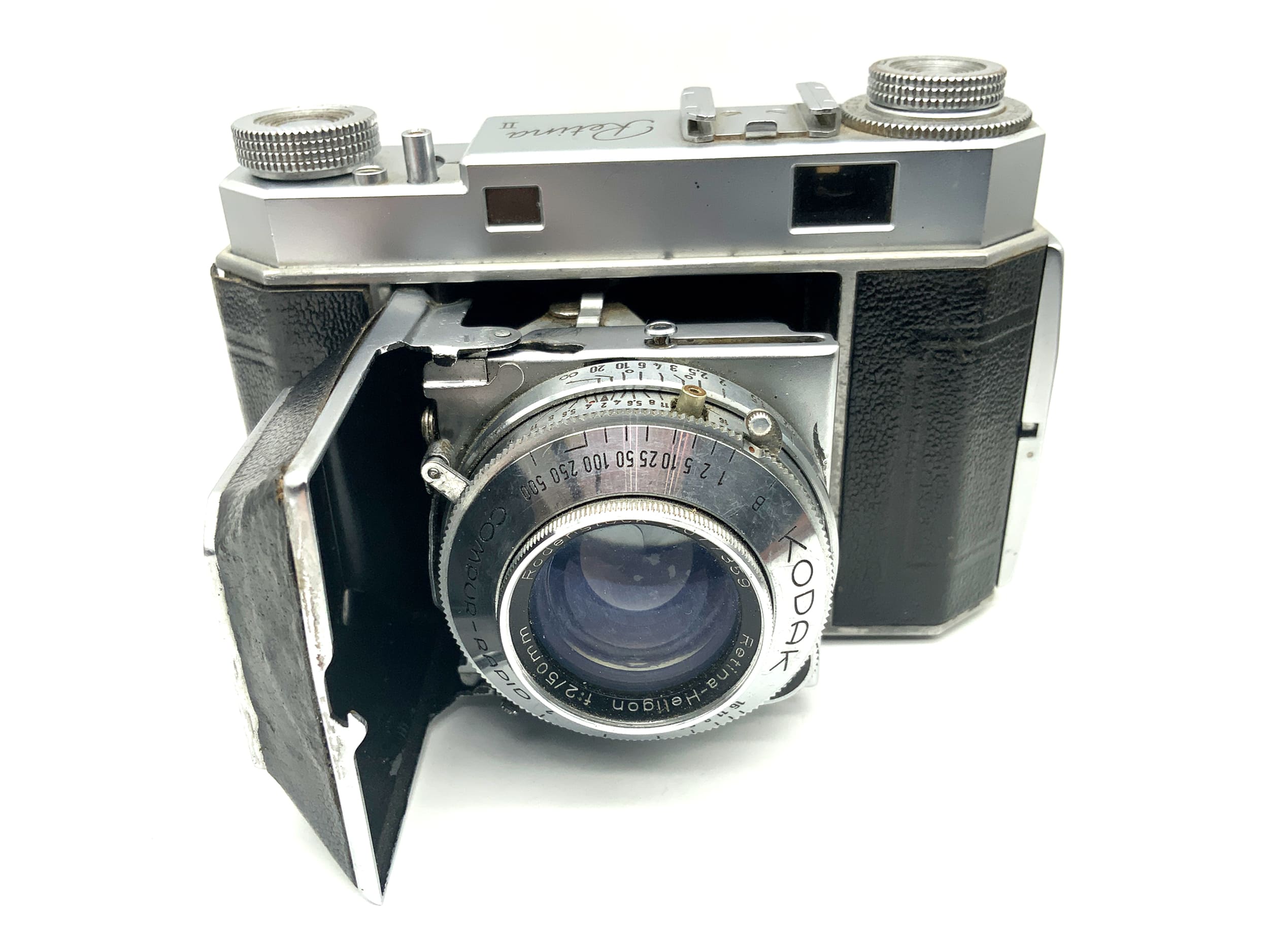 Kodak Retina II folding camera with Rodenstock Retina-Heligon 50mm 1:2 Compur-Rapid