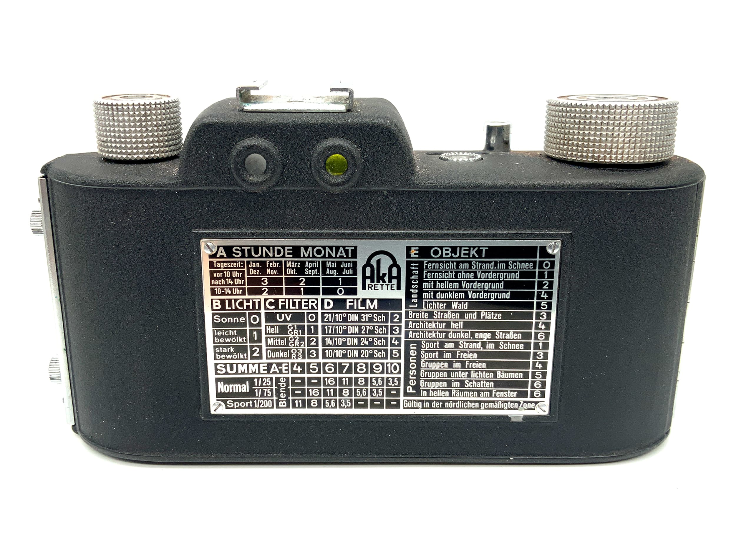 AkA Rette viewfinder camera with Radionar 1:3.5/50 Akarette compact camera analog camera