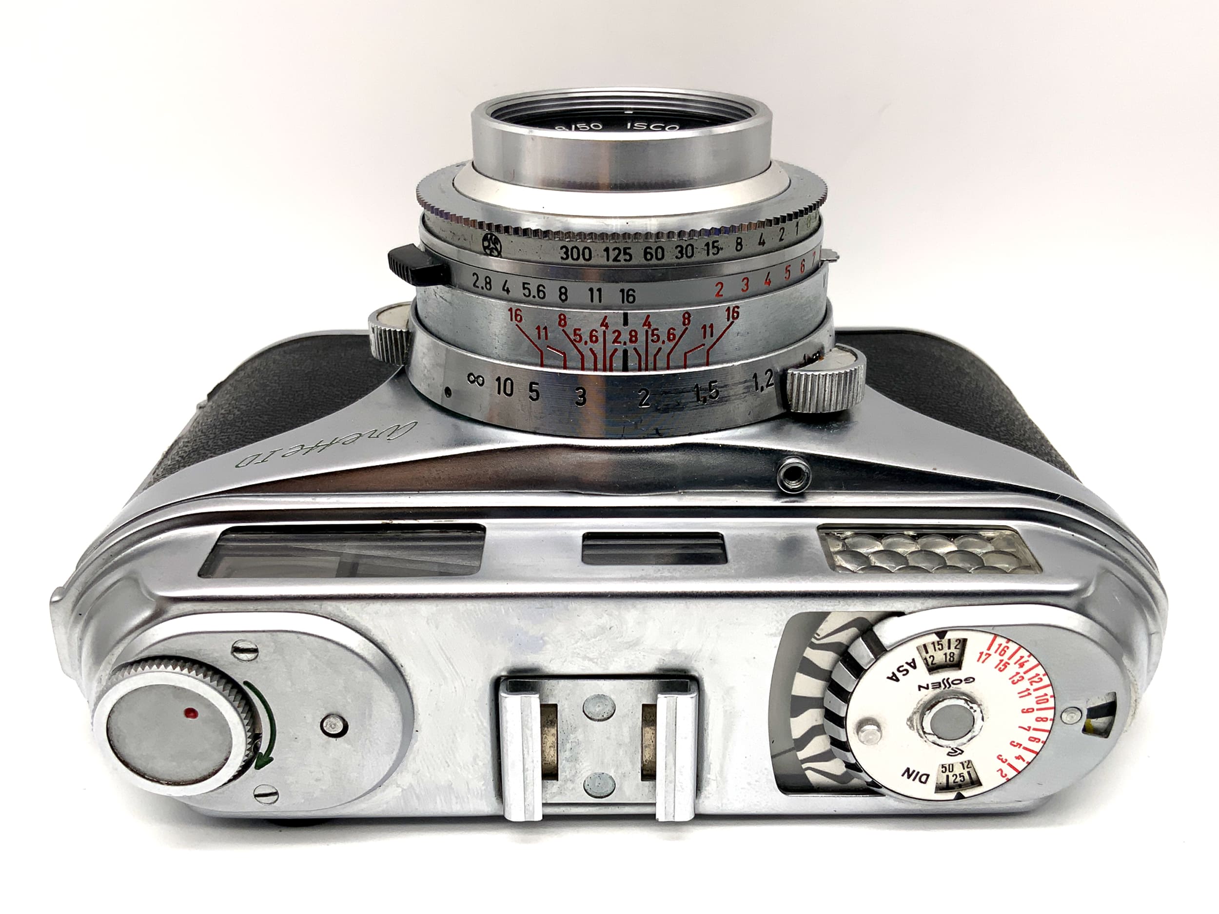 AkA Arette ID viewfinder camera with Color-Isconar 1:2.8/50 Prontor-SVS