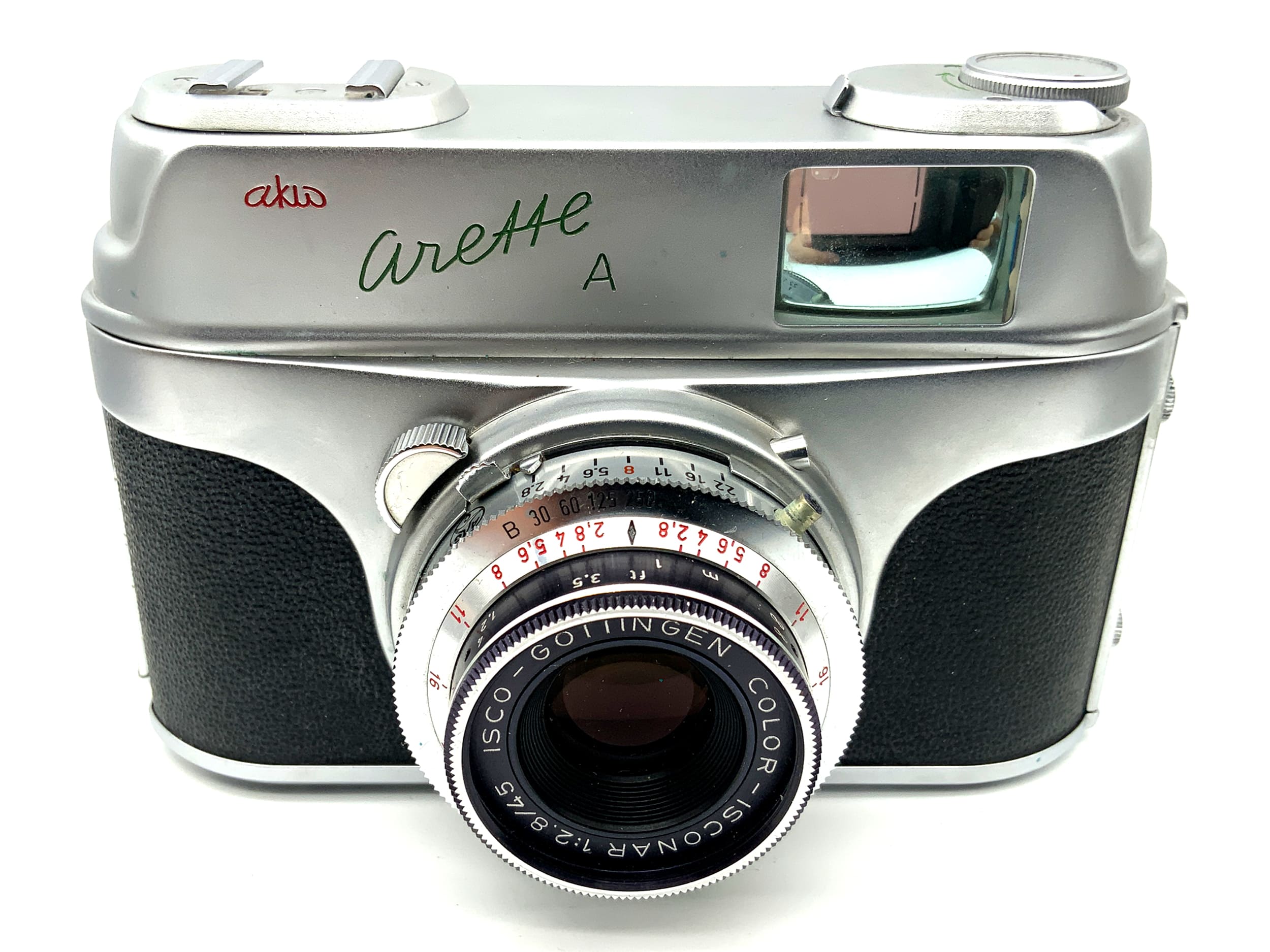 AKW arette A viewfinder camera with Color-Isconar 1:2.8/45 Pronto analog camera