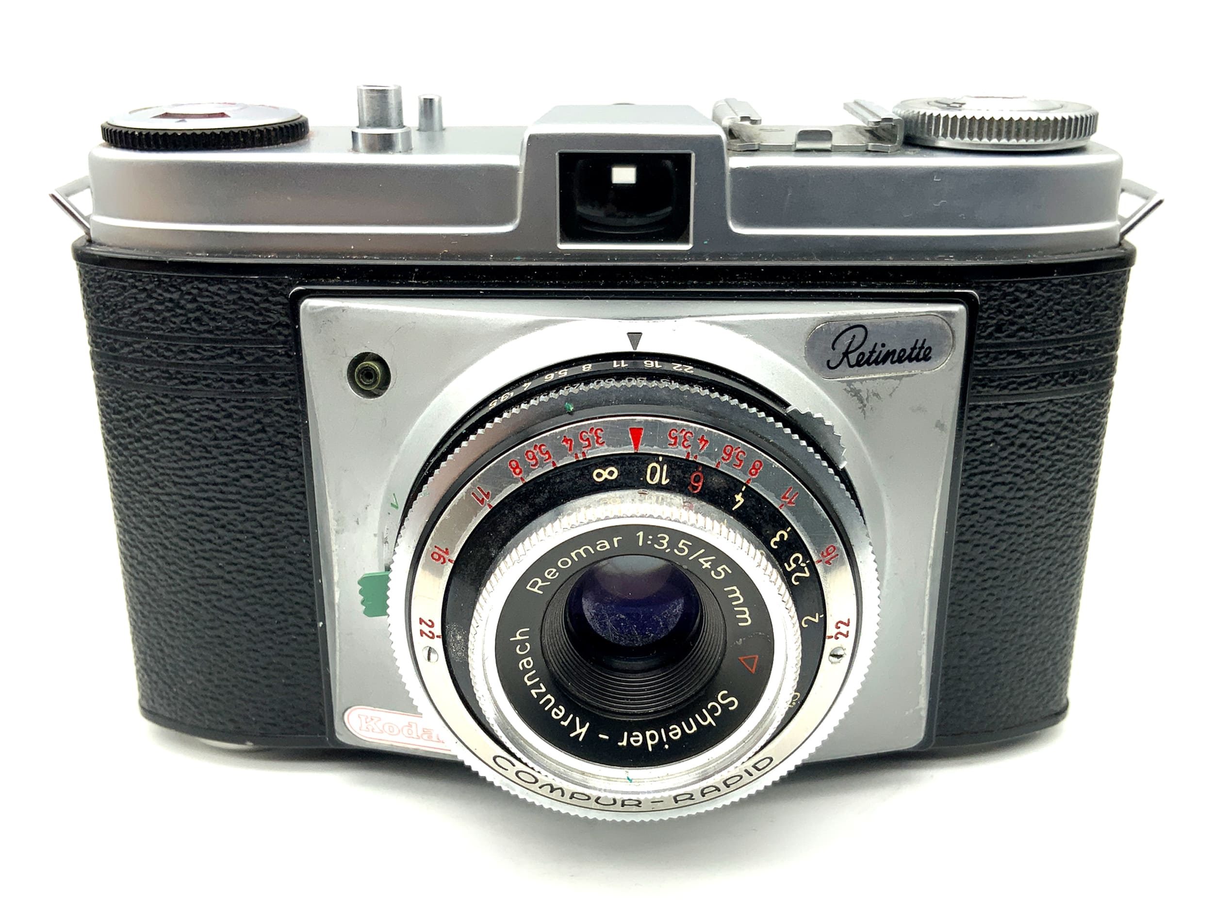 Kodak Retinette Type 022 viewfinder camera with Reomar 1:3.5/45mm Compur-Rapid lens