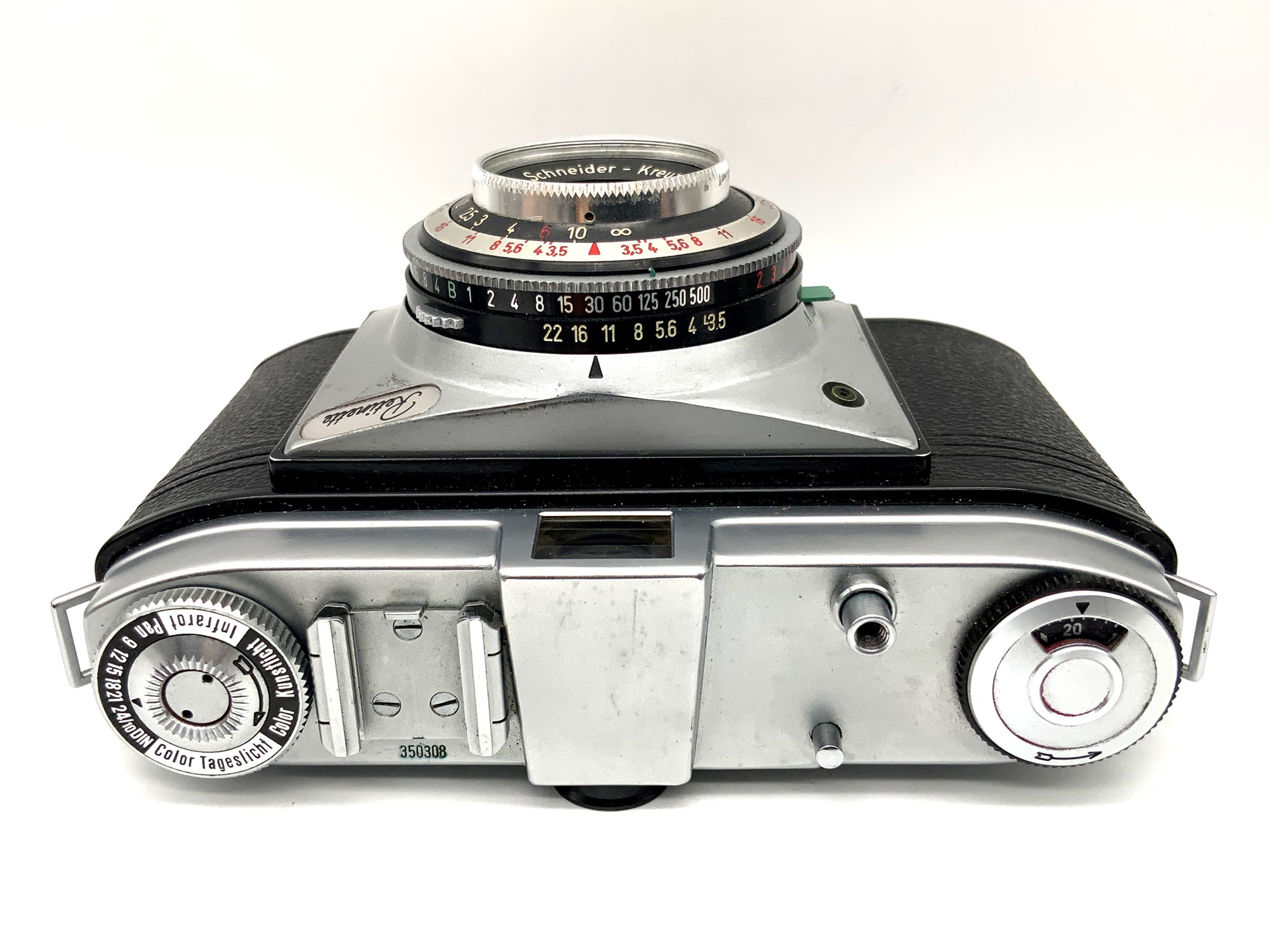 Kodak Retinette Type 022 viewfinder camera with Reomar 1:3.5/45mm Compur-Rapid lens
