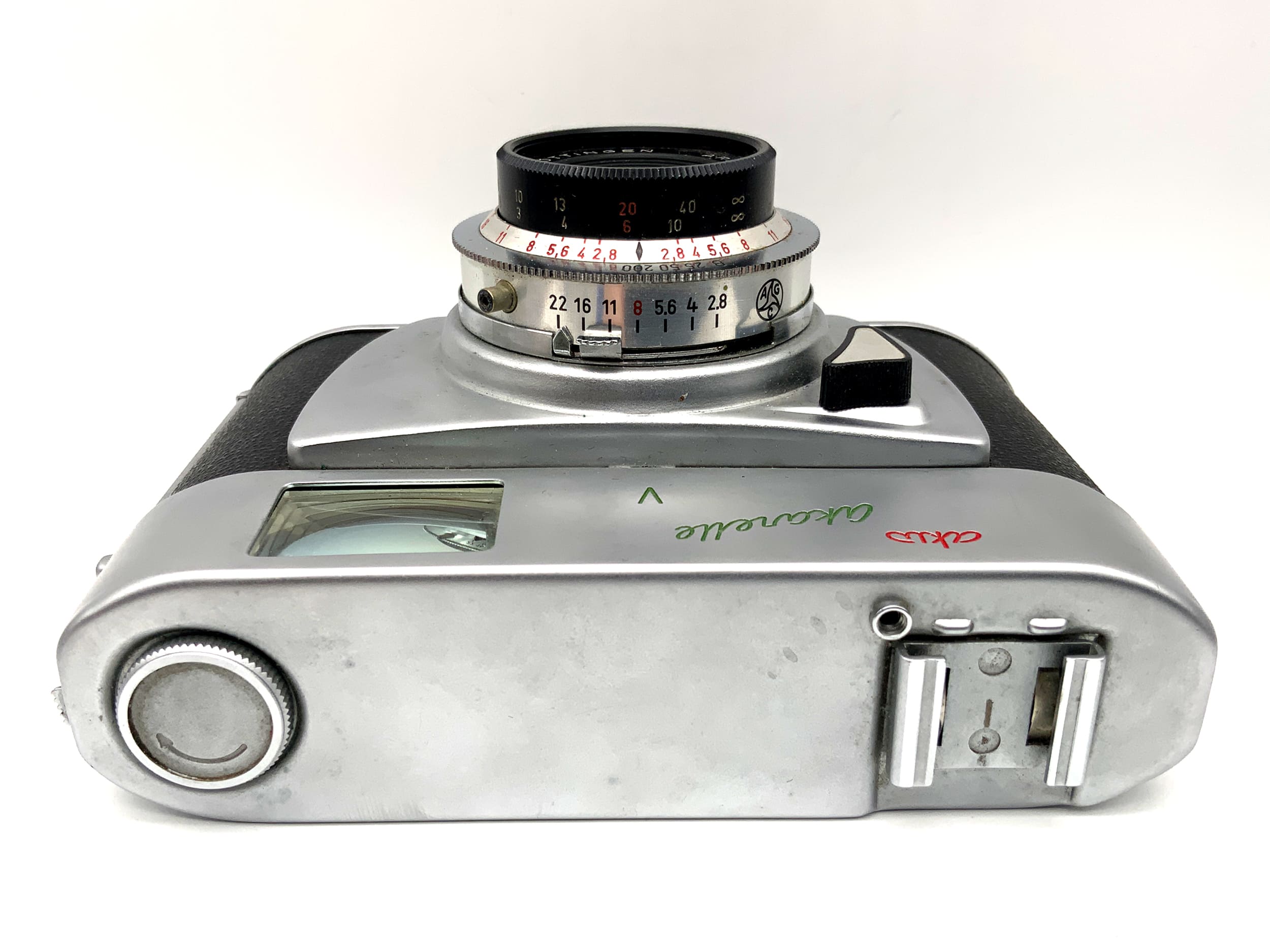 AKW akarette V viewfinder camera with Arettar 1:2.8/45 Vario analog camera
