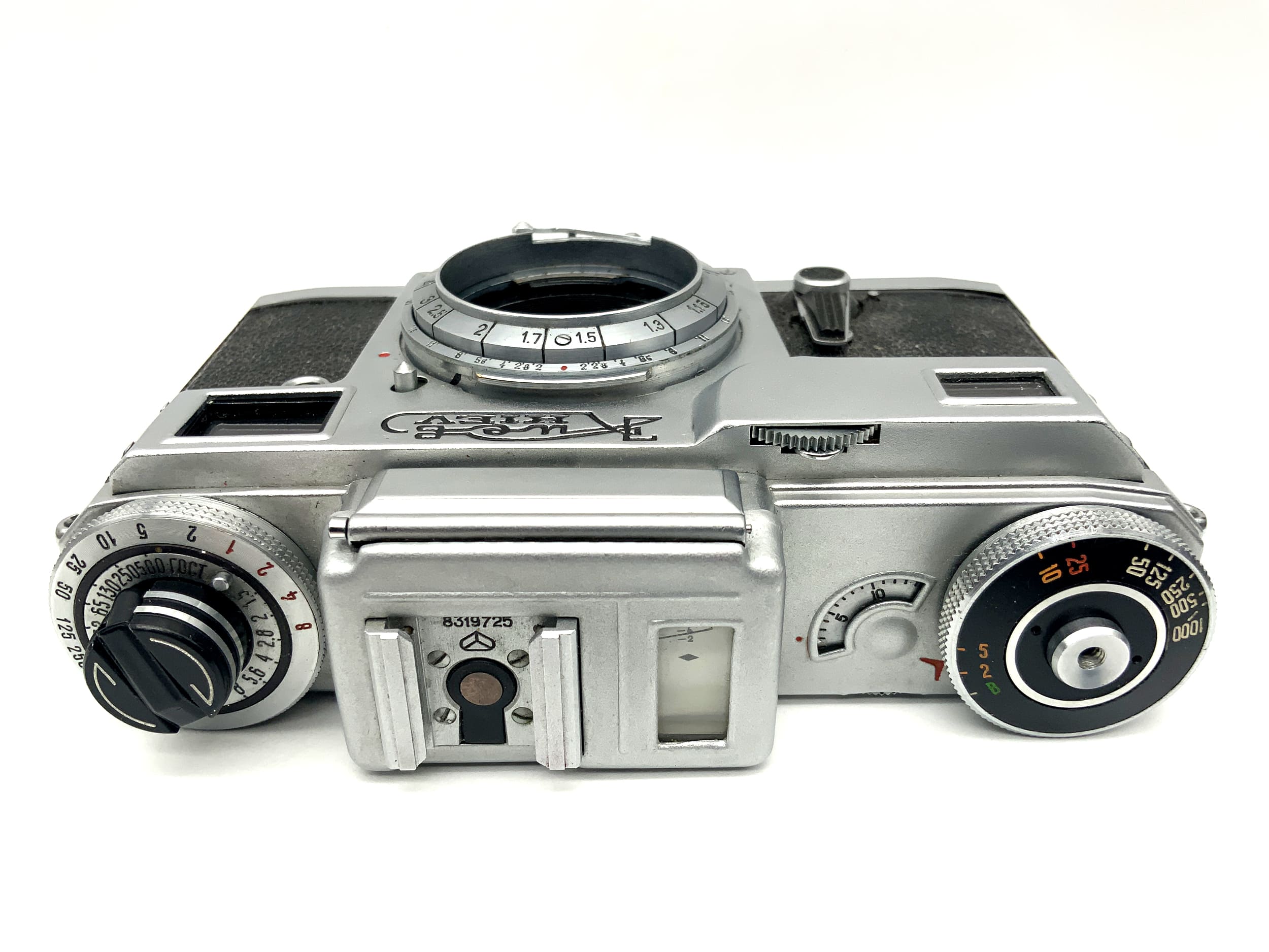 Arsenal Kiev 4 rangefinder camera with Contax RF compact camera, analog camera