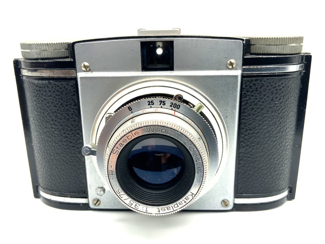 Carl Braun Paxina Sucherkamera mit Kataplast 75mm 1:3.5 R Analogkamera