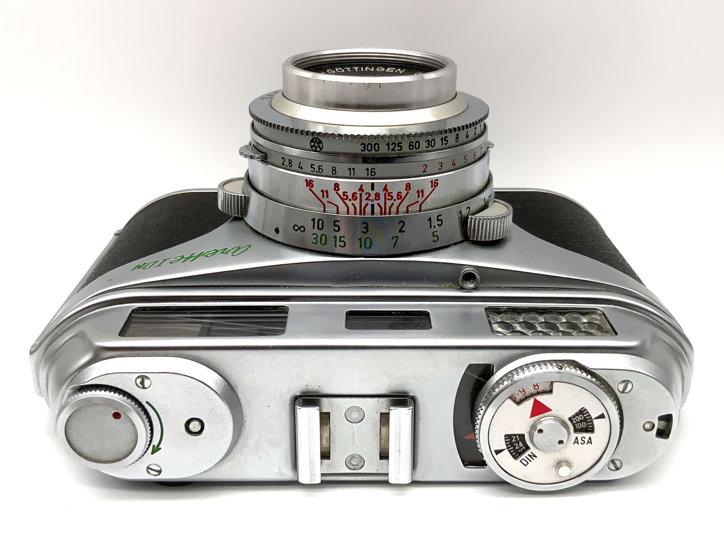 AkA Arette IDN viewfinder camera with Color-Isconar 1:2.8/50 Prontor-SVS