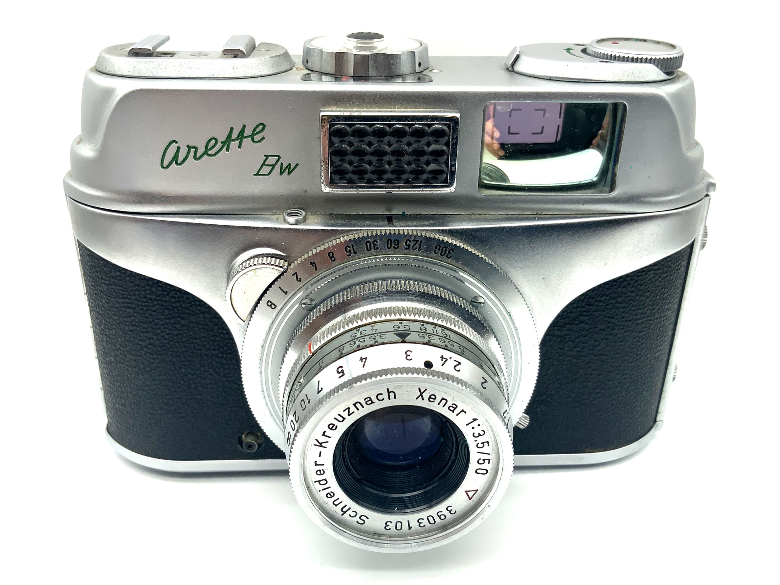 AkA Arette BW viewfinder camera with Xenar 1:3.5/50 Prontor-SVS analog camera