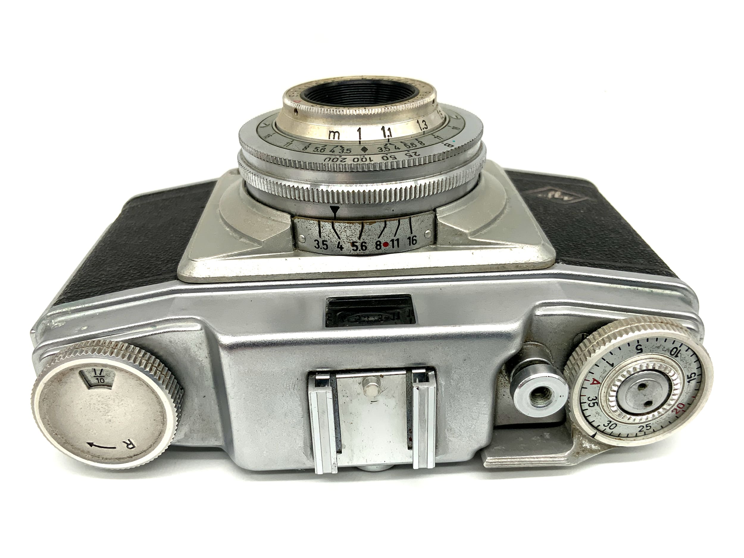 Agfa Silette Sucherkamera mit Schneider Kreuznach Radionar 1:3,5 45mm Pronto