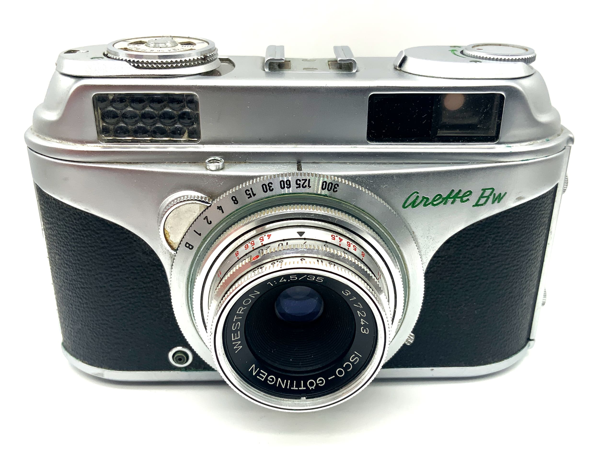 AkA Arette BW viewfinder camera with Westron 1:4.5/35 compact camera analog camera