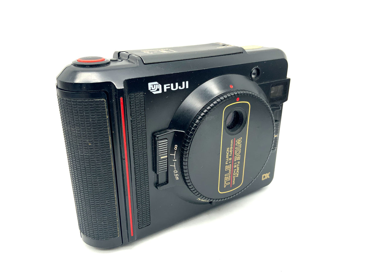Fuji TW-3 Point&amp;Shoot with Fujinon Tele 69mm 1:8/ Wide 23mm 1:8 half format camera