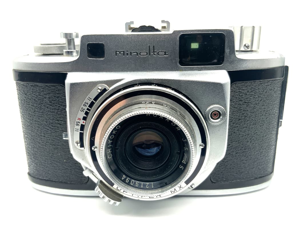 Minolta Ä Messsucherkamera mit Rokkor 45mm 1:3.5 Kompaktkamera Analogkamera