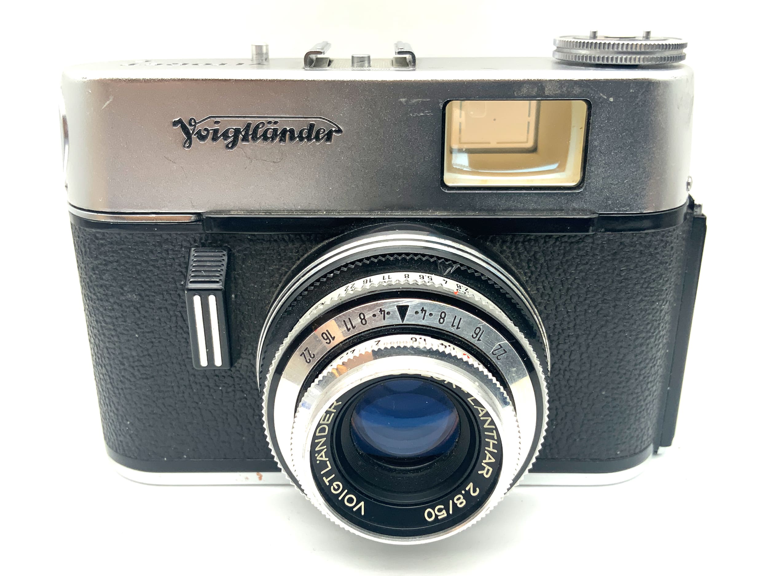 Voigtländer Vitoret F viewfinder camera with Color-Lanthar 2.8/50 Prontor 125