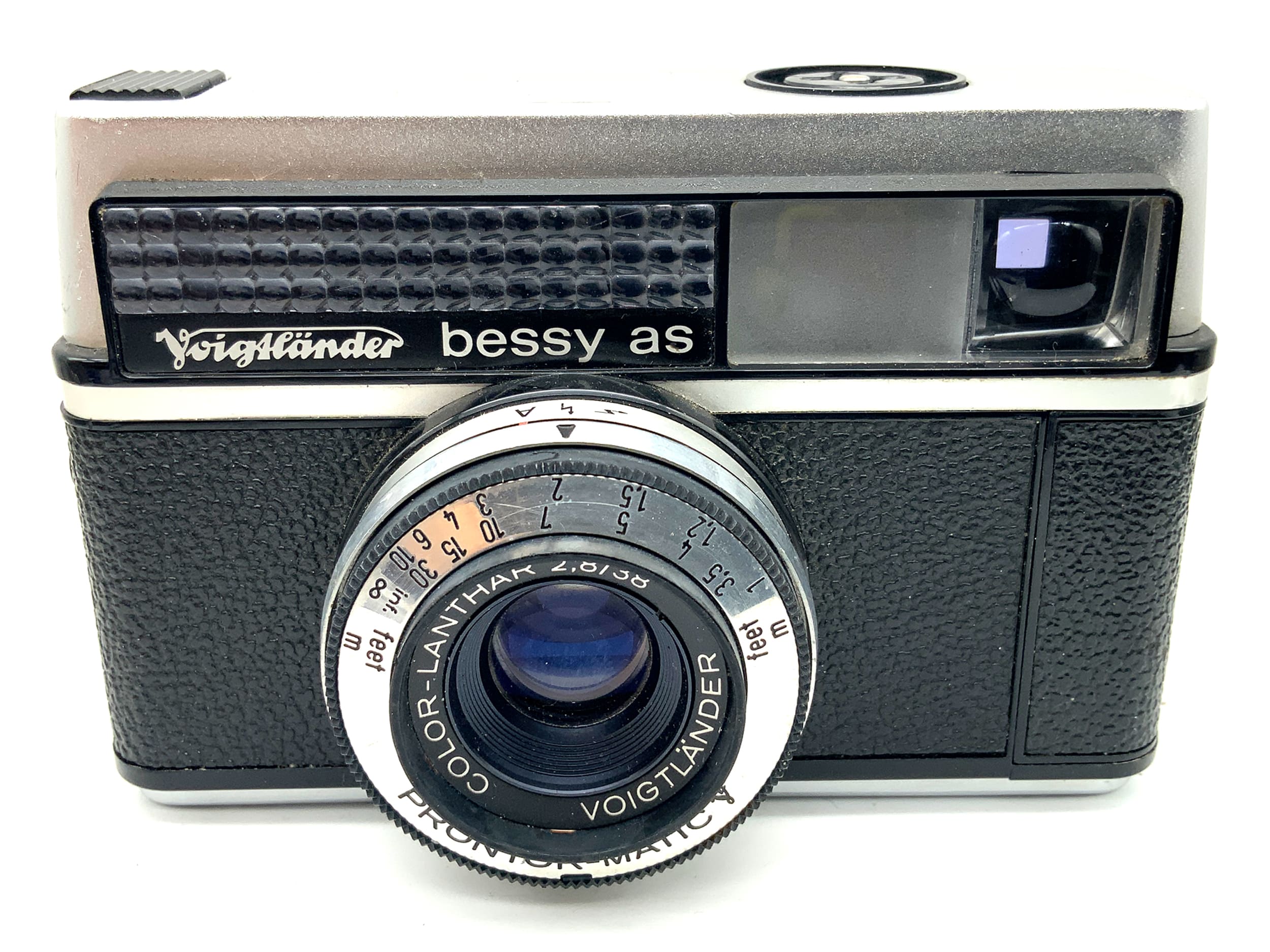 Voigtländer bessy as viewfinder camera with Color-Lanthar 2.8/38 Prontor-Matic