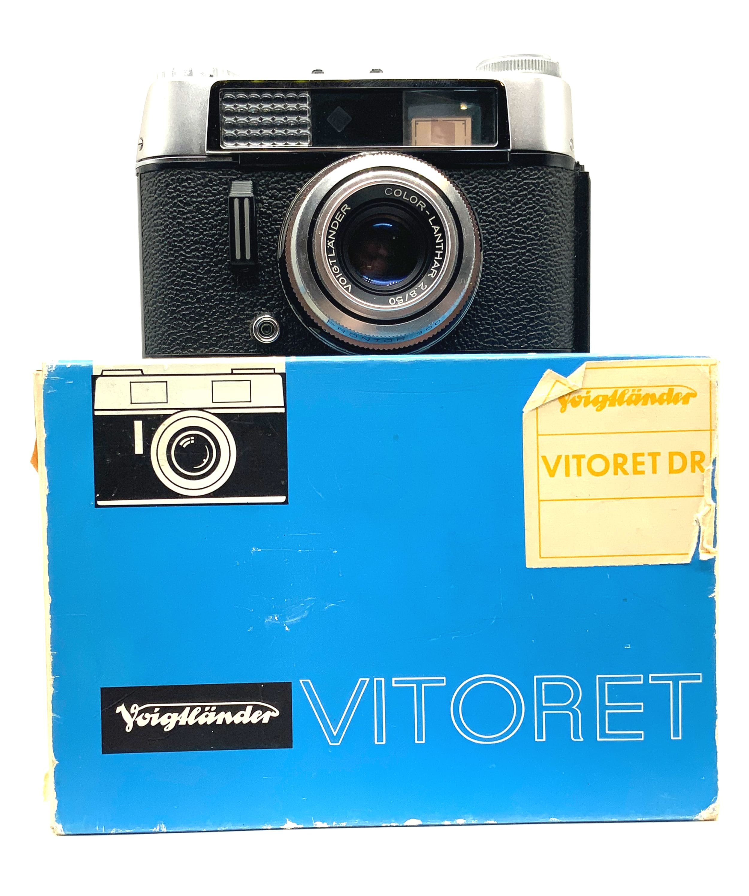 Voigtländer Vitoret DR viewfinder camera with Color-Lanthar 2.8/50 Prontor 300 in original packaging