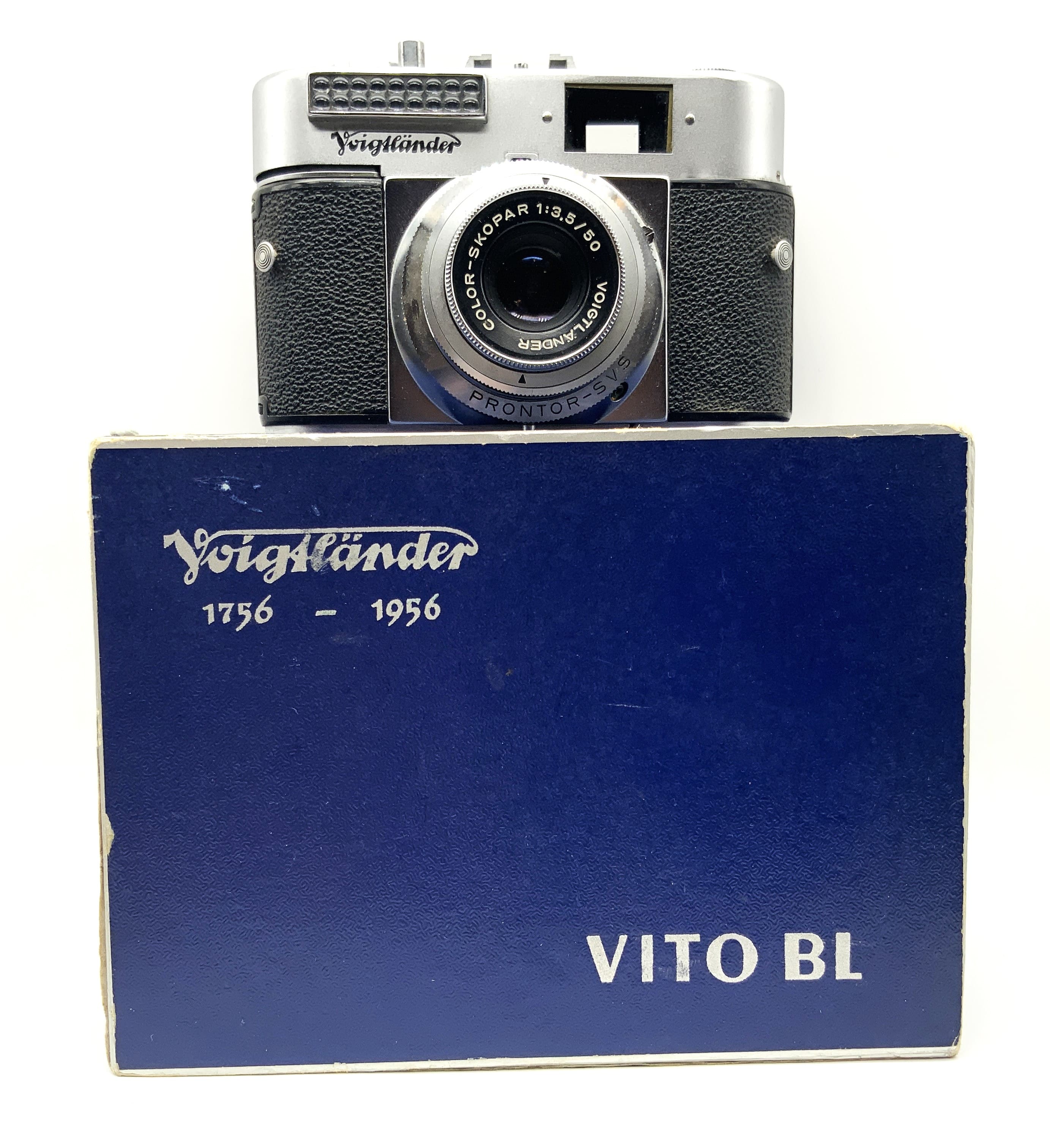 Voigtländer Vito BL viewfinder camera with Color-Skopar 1:3.5/50 Prontor-SVS