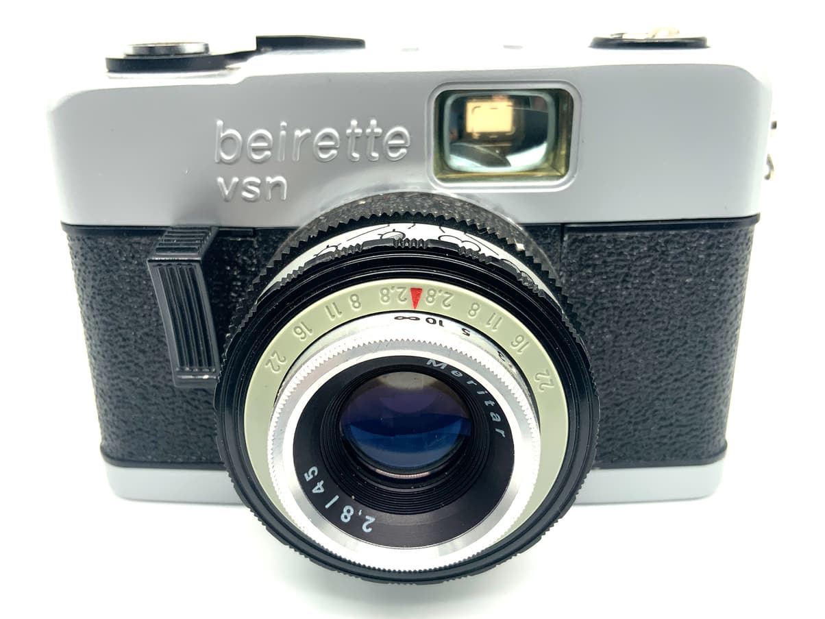 Beirette VSN Sucherkamera mit Meritar 45mm 1:2.8 Kompaktkamera Analogkamera