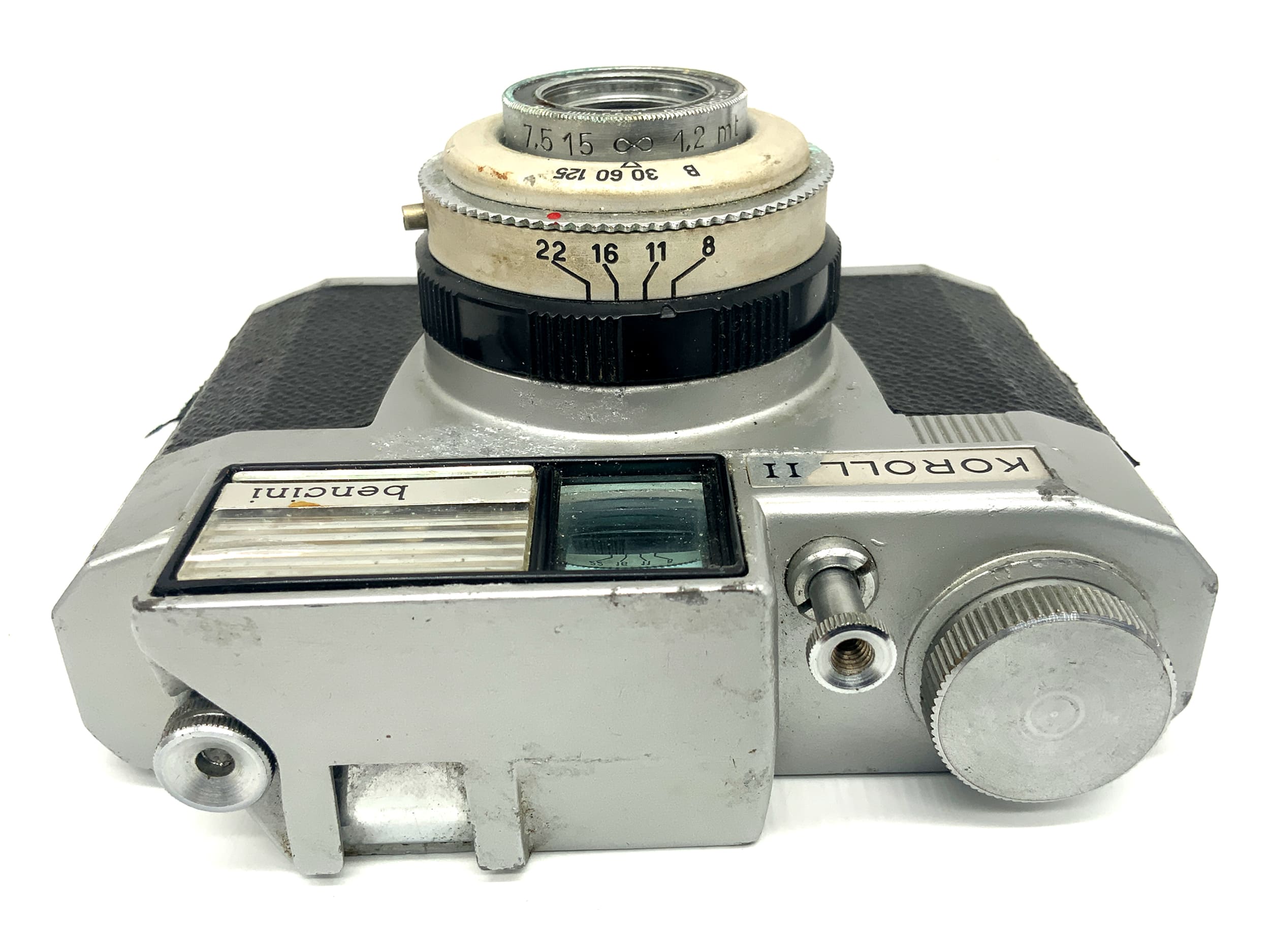 Bencini Koroll II Sucherkamera mit Acromatico 55mm 1:8 Analogkamera