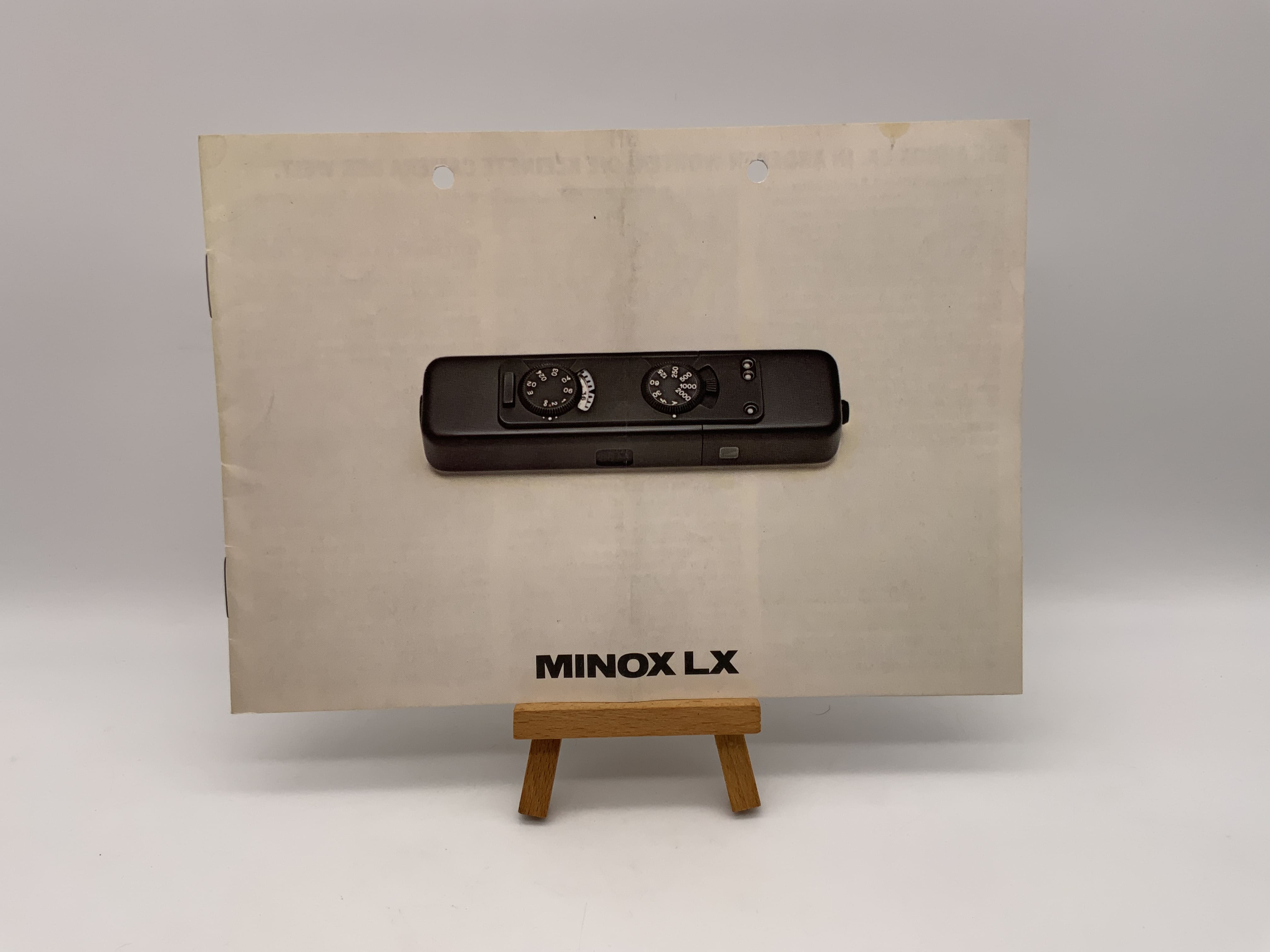 Minox LX Instructions for Use Brochure (German)