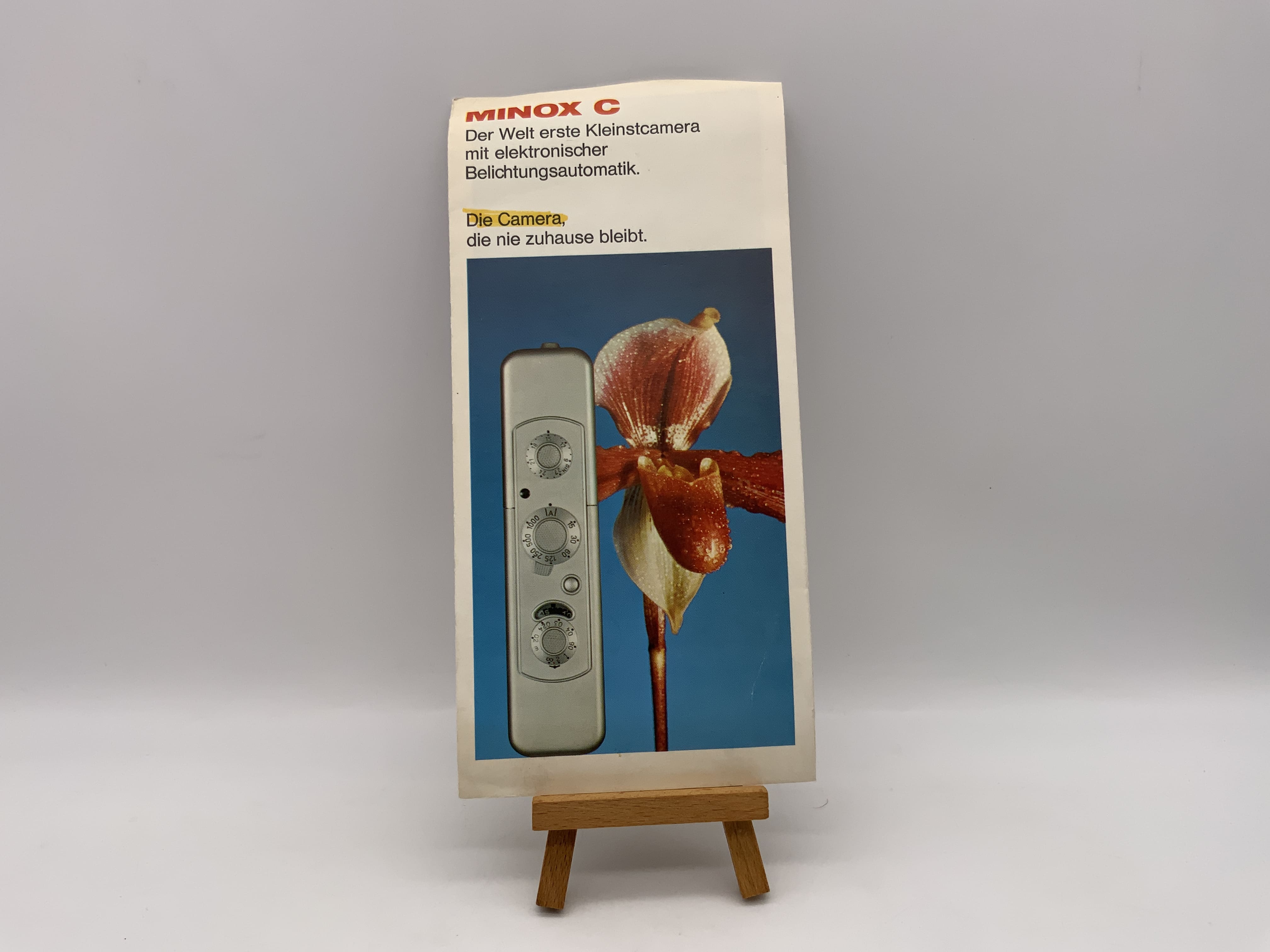 Minox C The world's first miniature camera Brochure German