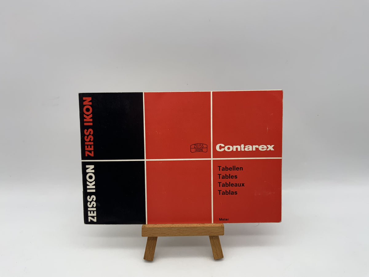 Zeiss Ikon Contarex Tables Meter User Manual German