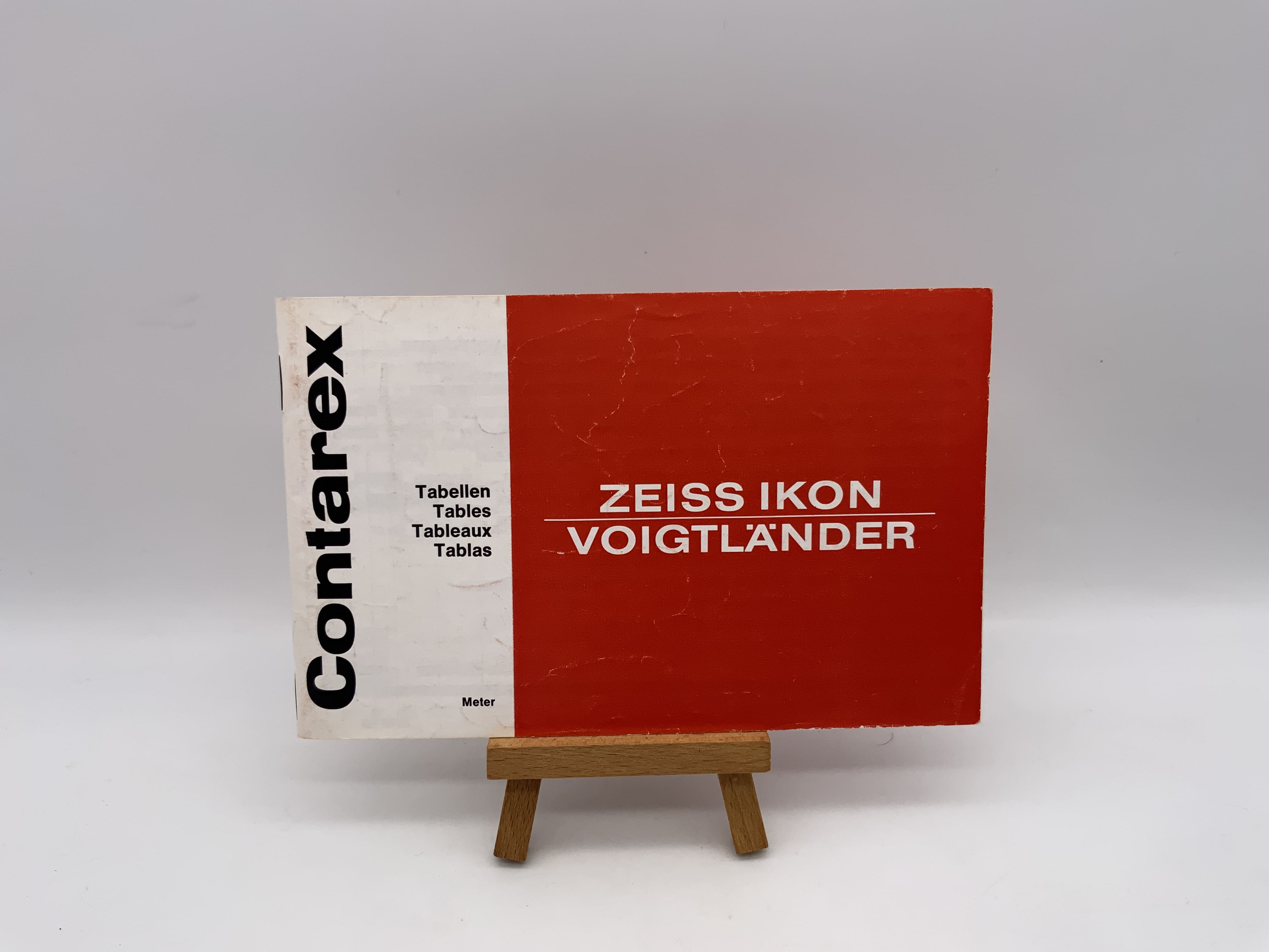 Zeiss Ikon Contarex Tables Meter User Manual German