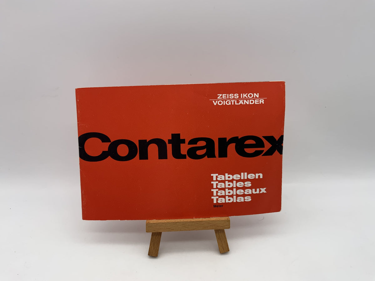 Zeiss Ikon Contarex Tables Meter User Manual German