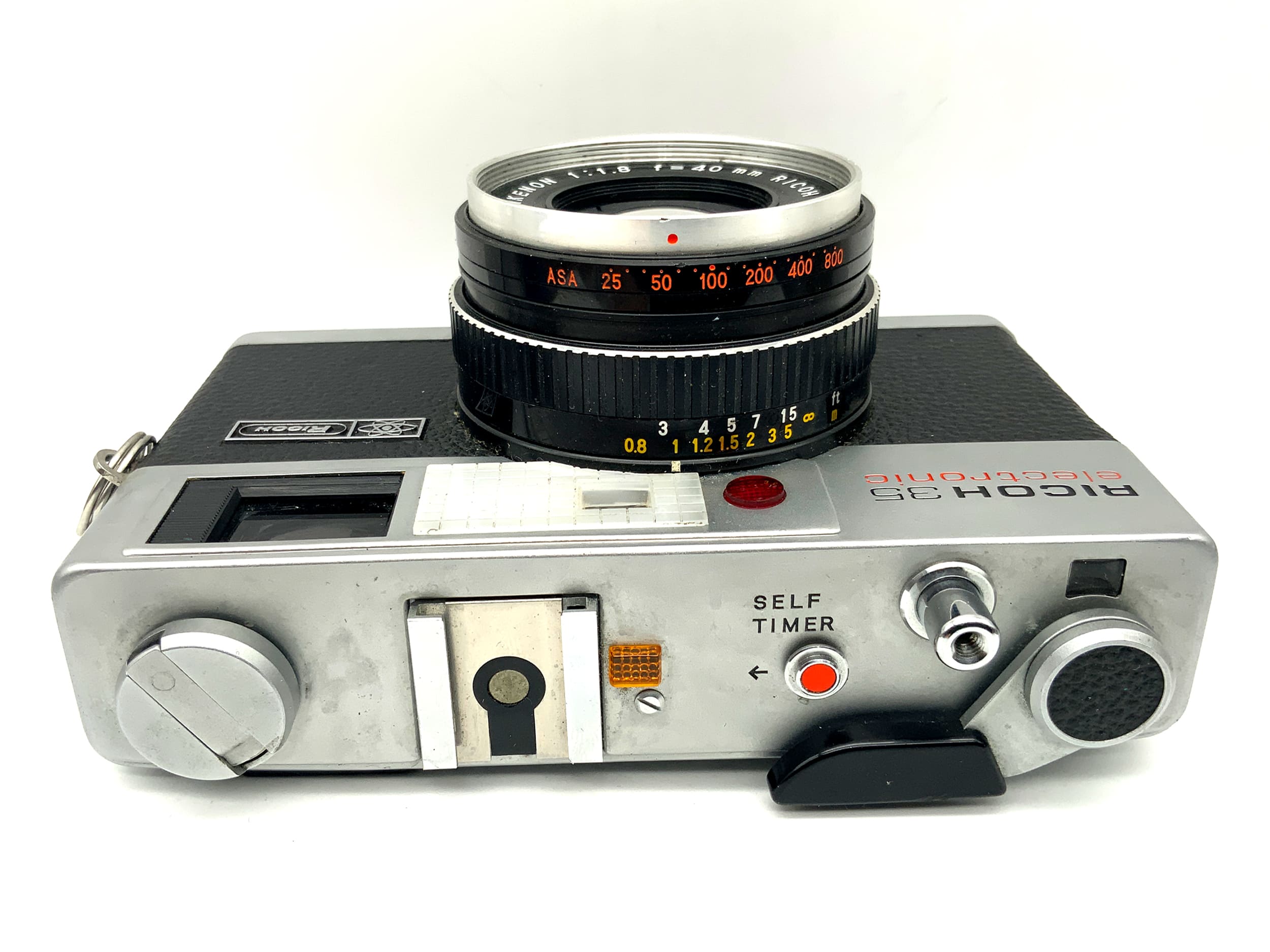 Ricoh 35 electronic viewfinder camera with Color Rikenon 1:1.8/40mm analog camera