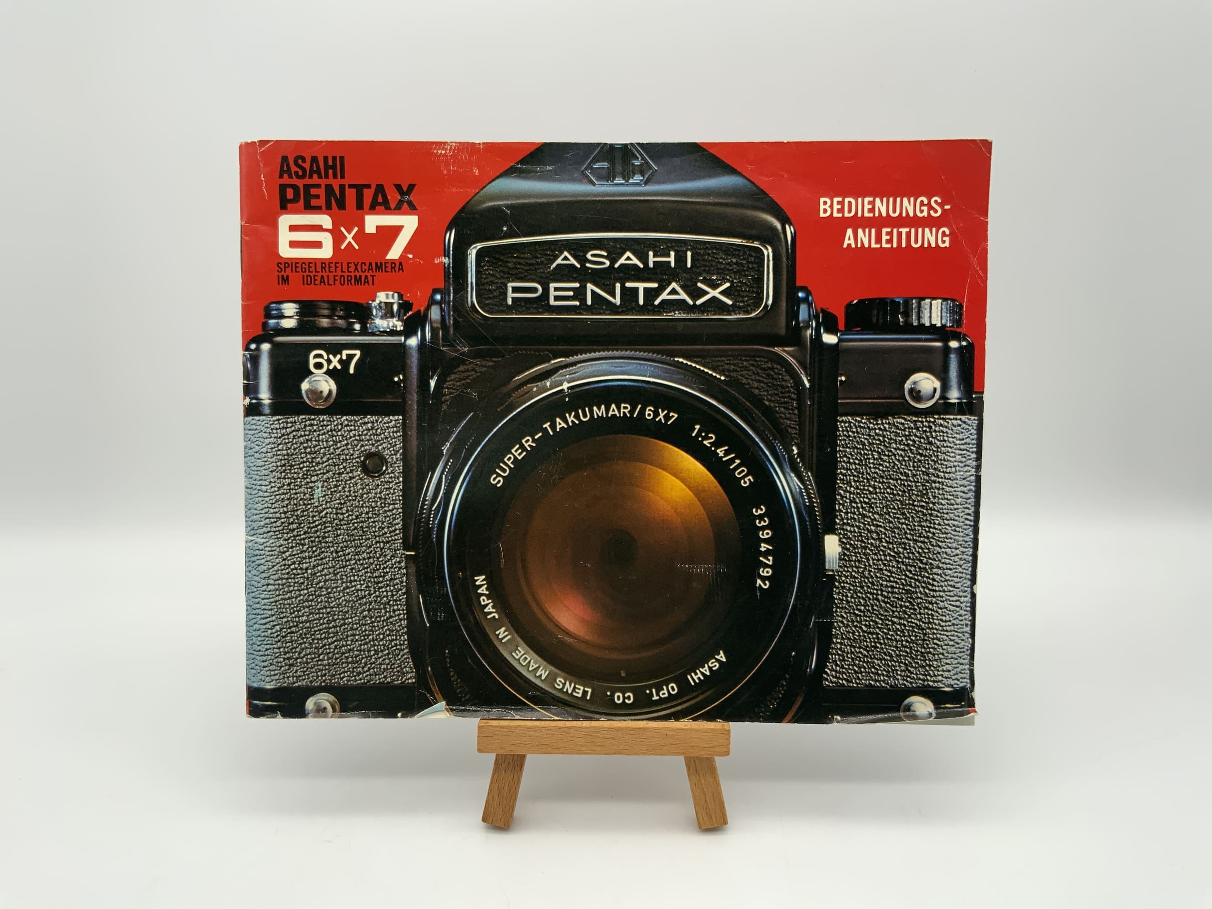 Asahi Pentax 6x7 SLR User Manual German Instructions for Use Magazine